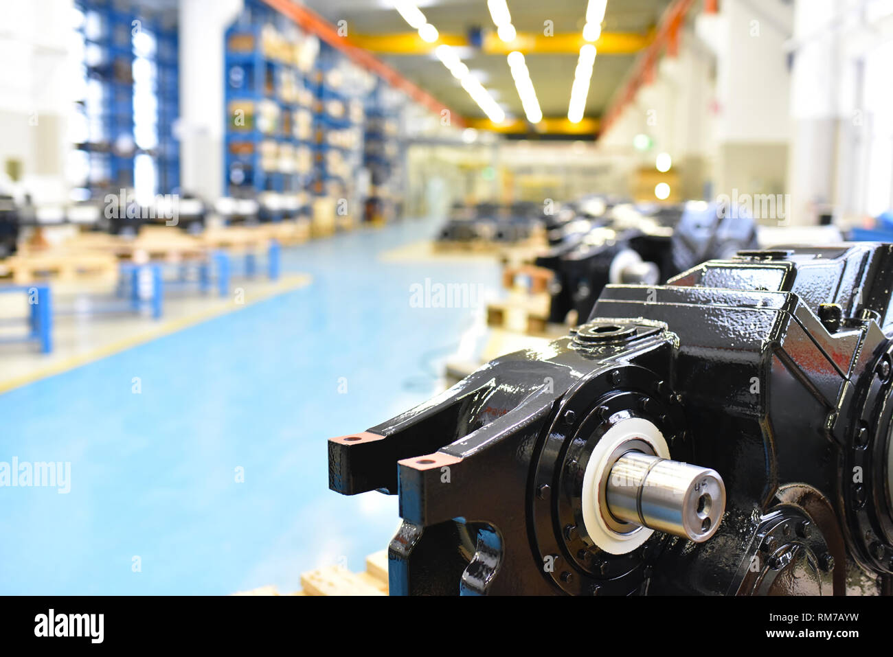 modern industrial factory for mechanical engineering equipment and