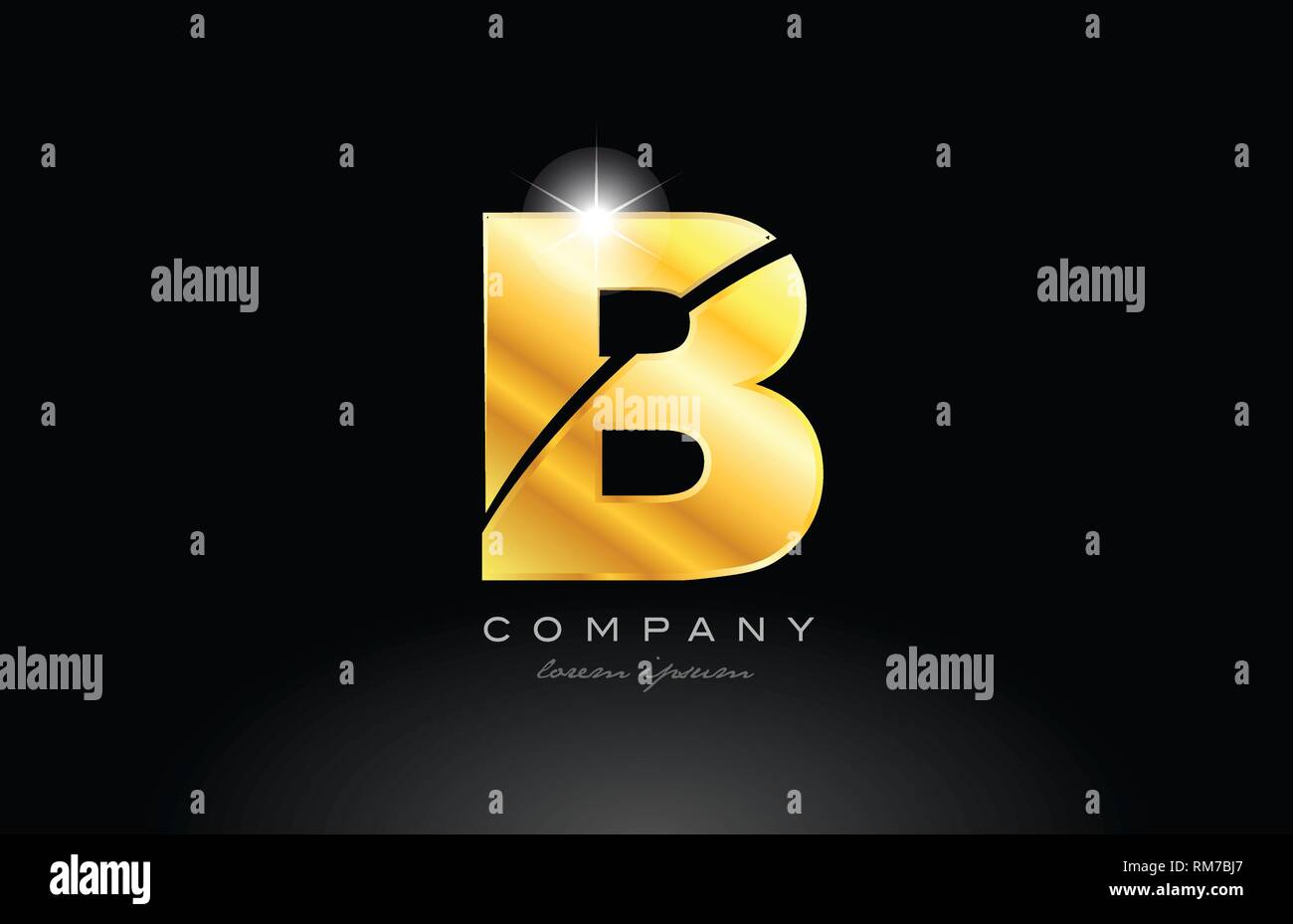 combination letter am a m gold golden alphabet logo icon design with metal  look on black background suitable for a company or business Stock Vector  Image & Art - Alamy