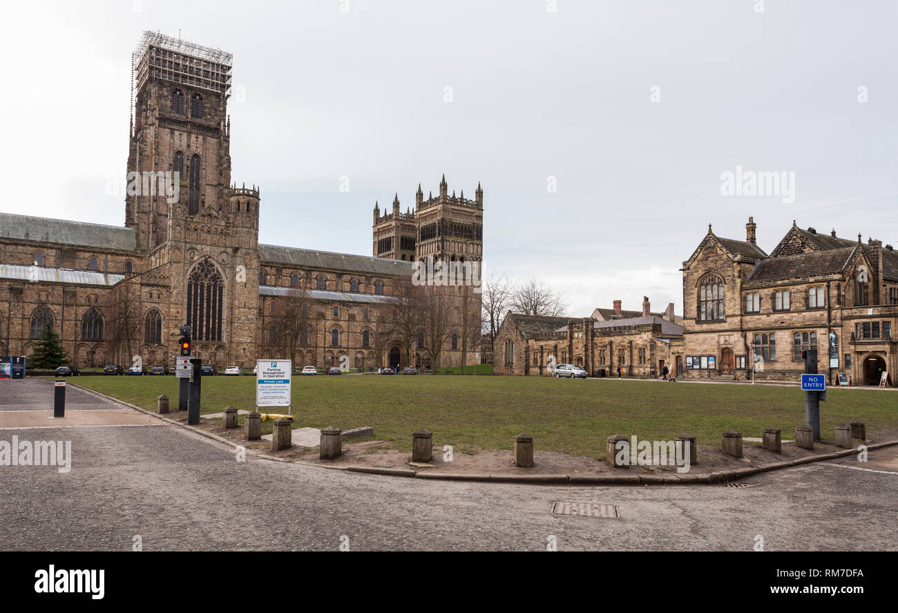 A view of the Palace Green area in Durham,England,UK Stock Photo