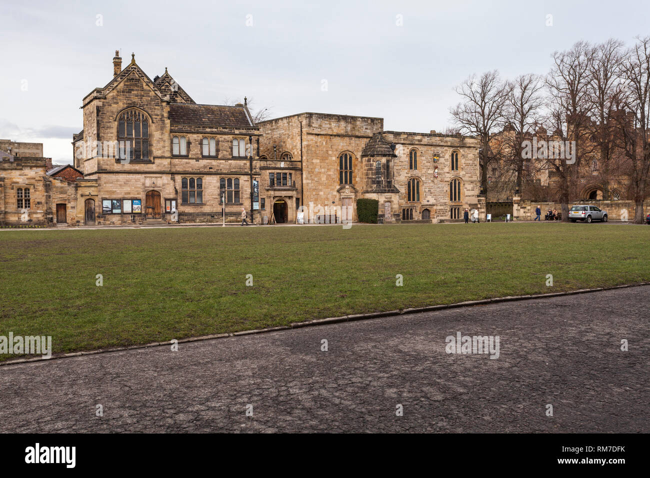 A view of the Palace Green area in Durham,England,UK Stock Photo