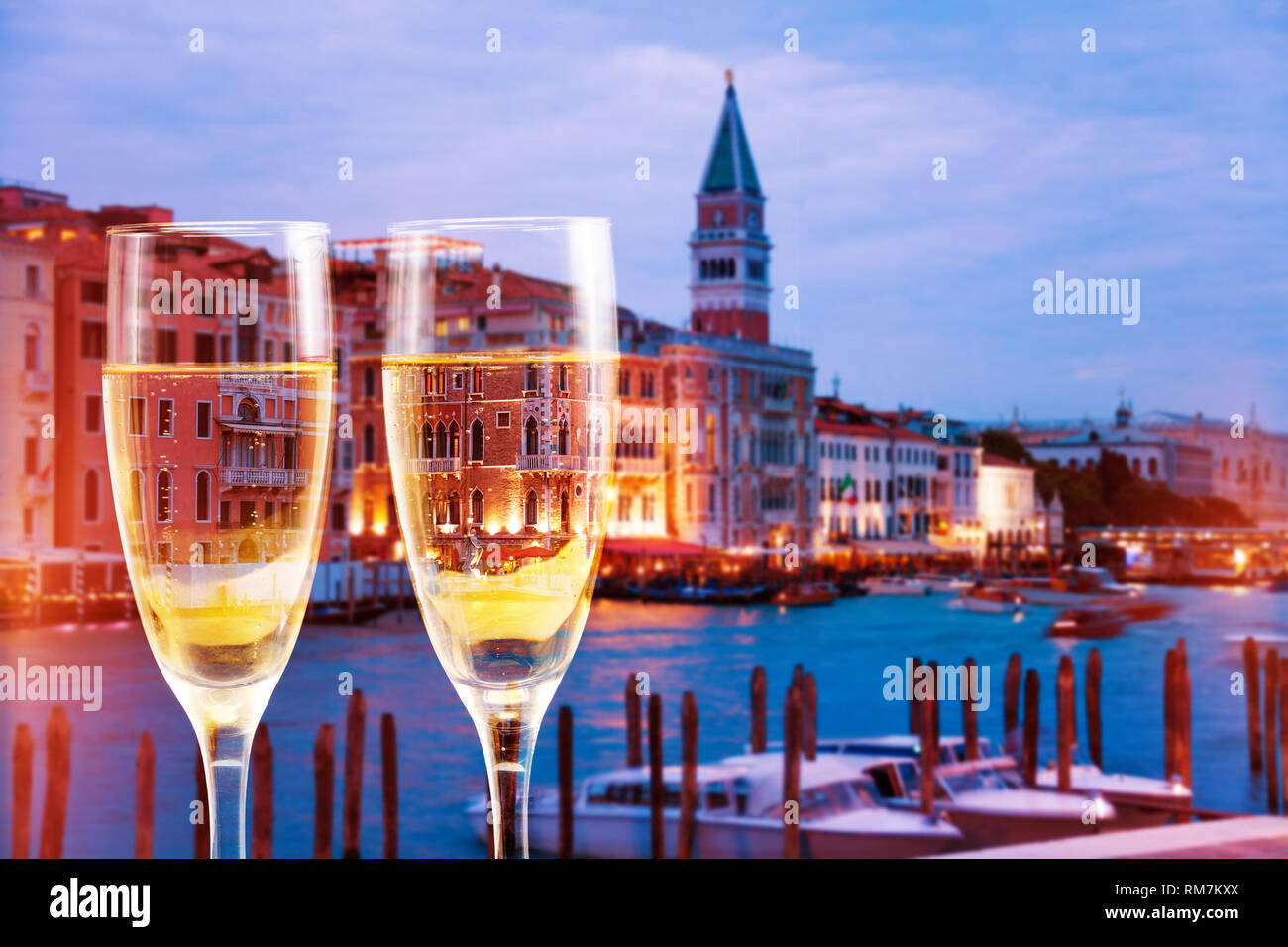 Venice Italy Canals With Glasses Of Champagne Stock Photo Alamy Venice Italy Canals With Glasses Of Champagne Stock Photo Alamy