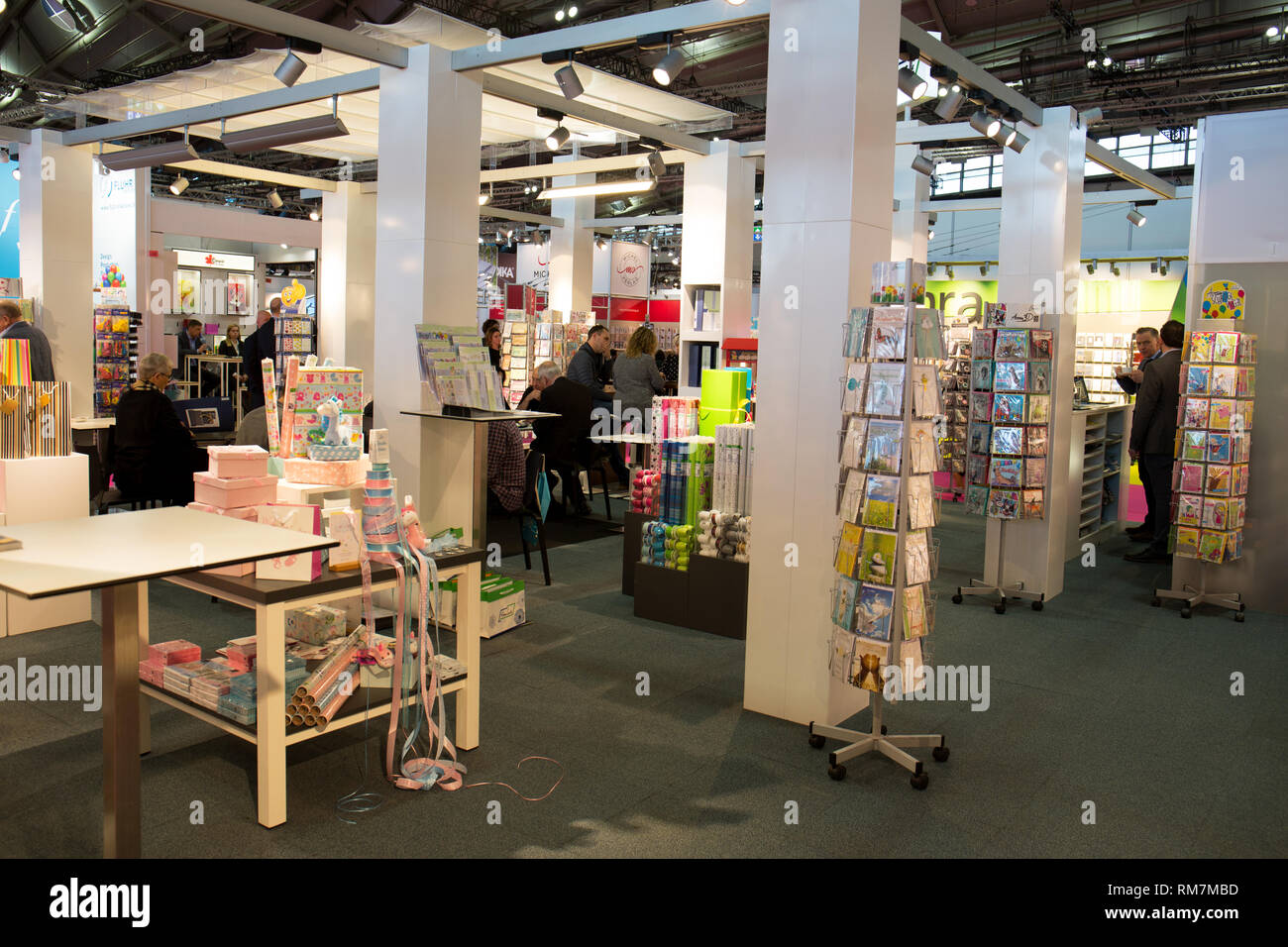 impressions of the world biggest leading trade fair for paper, office supplies and stationary in frankfurt am main germany in january 2019 Stock Photo