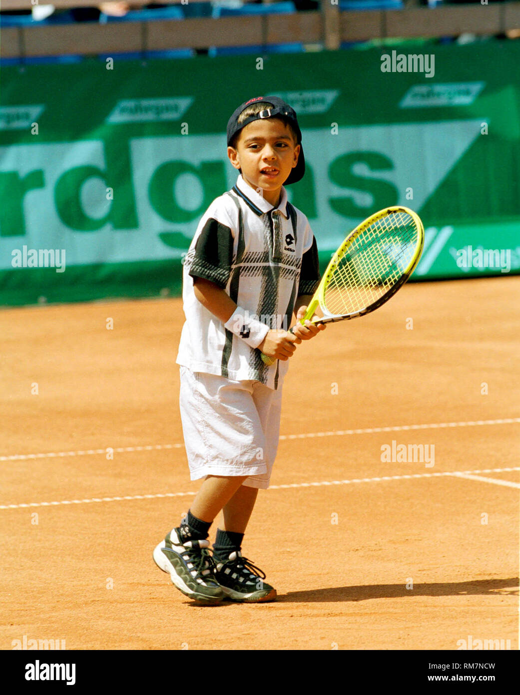 Rochus Club Dusseldorf (DŸsseldorf, Duesseldorf) Germany 14.5.1999, Tennis:  World Team Cup --- Noah Becker, son of Boris Becker Stock Photo - Alamy