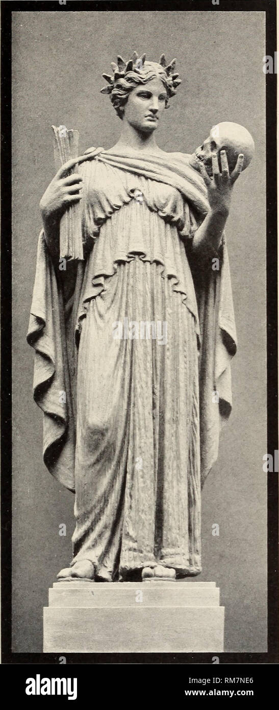 . Annual report of the Director to the Board of Trustees for the year ... Field Museum of Natural History; Natural history. FIELD MUSEUM OF NATURAL HISTORY, REPORTS, PLATE LIX. Science—Figure in Central Hall of Field Museum of Natural History, Chicago. Henry Hering, Sculptor.. Please note that these images are extracted from scanned page images that may have been digitally enhanced for readability - coloration and appearance of these illustrations may not perfectly resemble the original work.. Field Museum of Natural History. Chicago, U. S. A. : Field Museum of Natural History Stock Photo