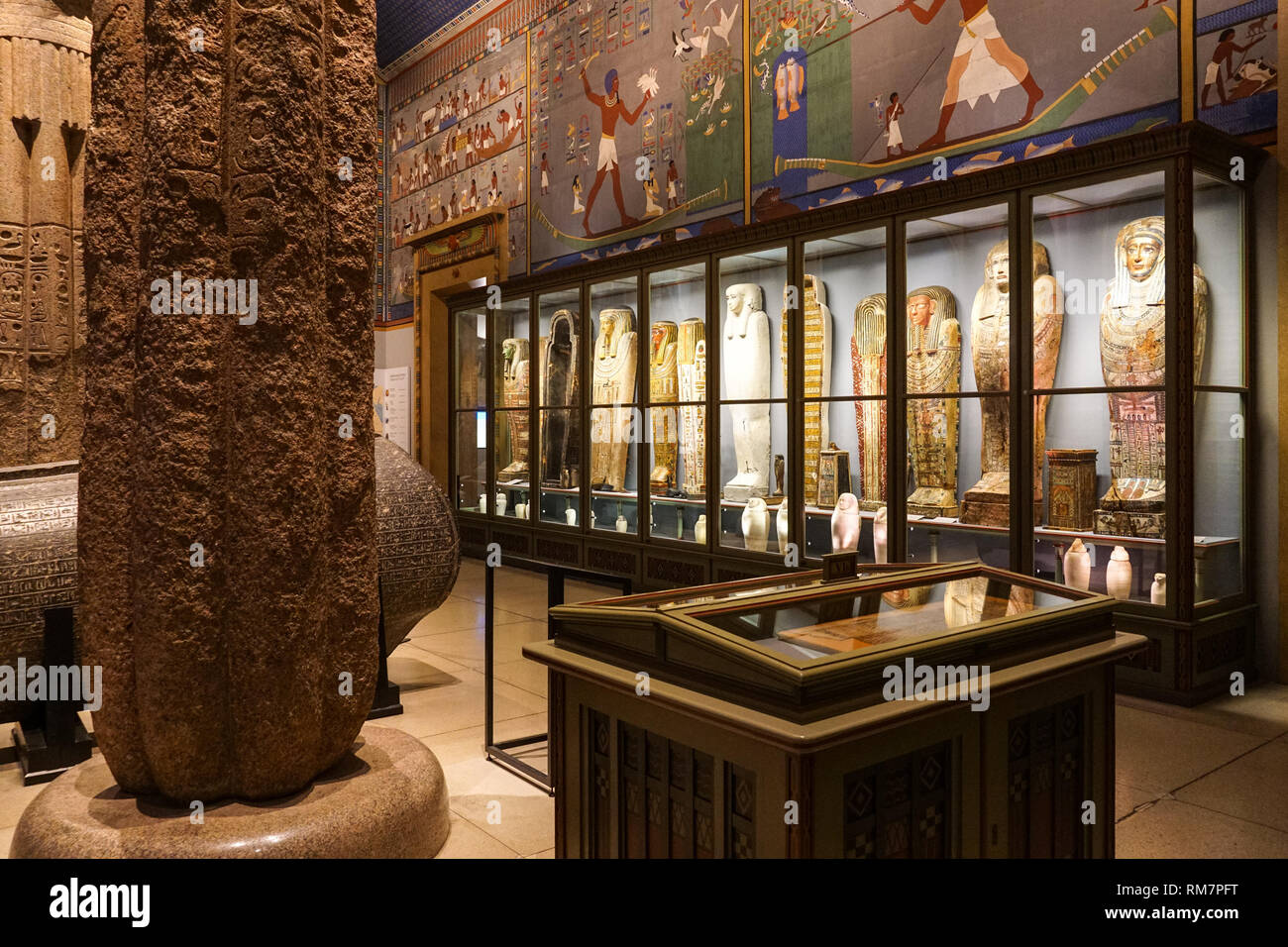 Ancient Egypt display in the Kunsthistorisches Museum in Vienna, Austria Stock Photo