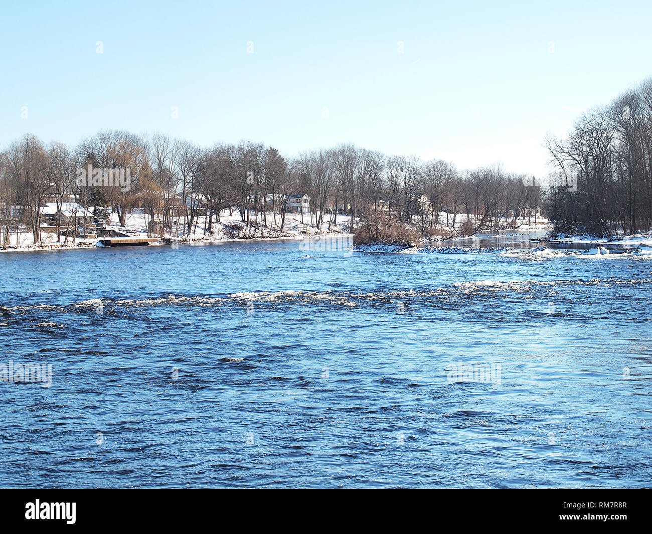 The Seneca River in New York State in wintertime Stock Photo Alamy