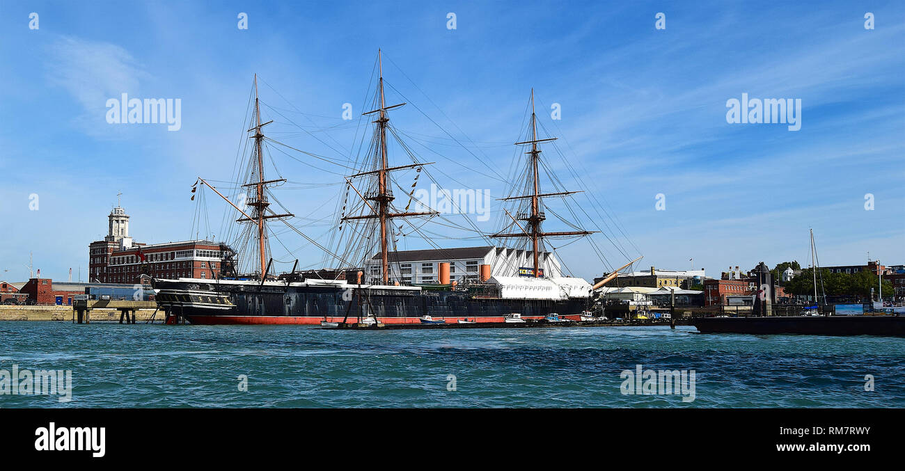 Portsmouth Historic Dockyard, Portsmouth, Hampshire, 240916 Stock Photo