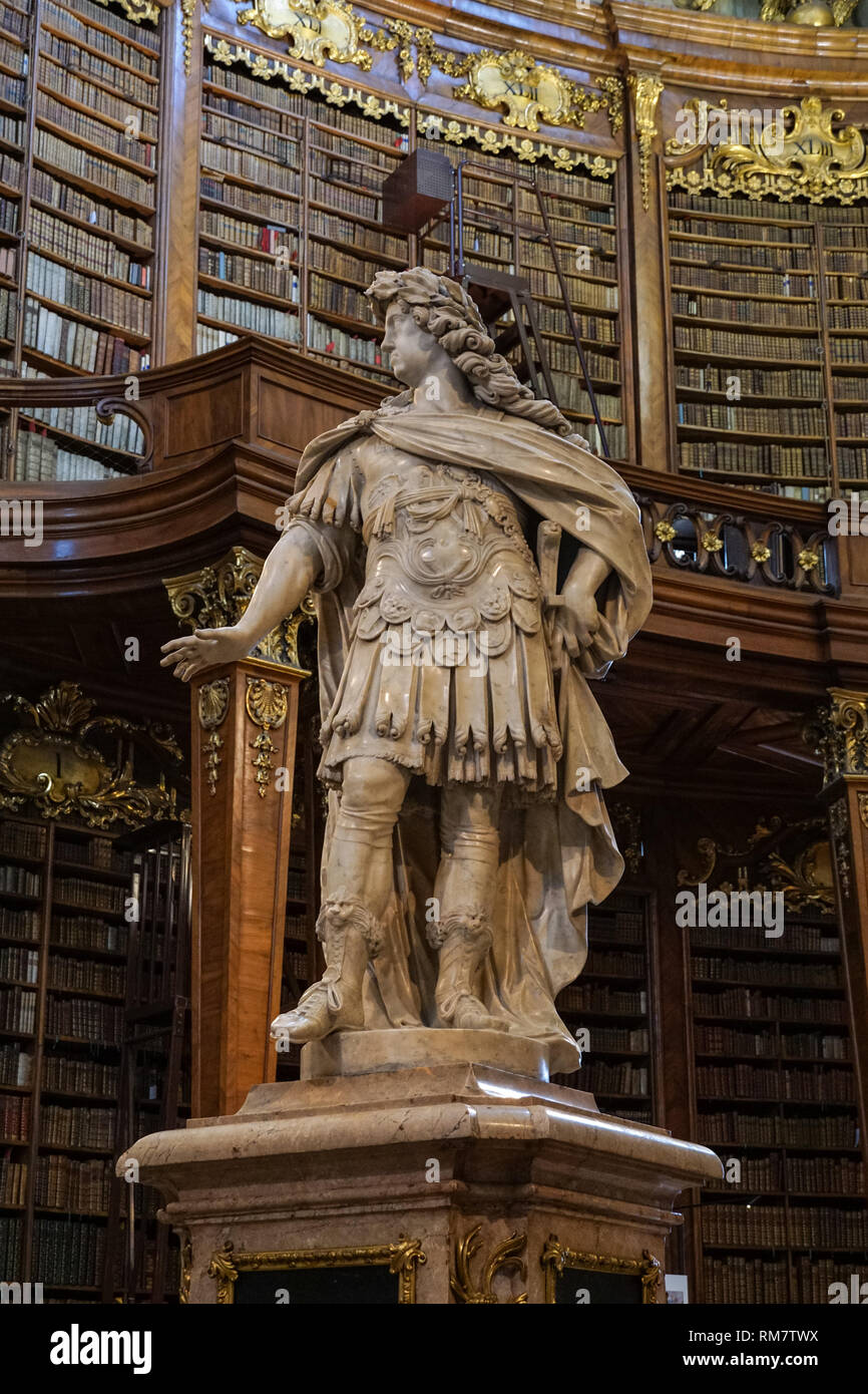 Austrian National Library in Vienna, Austria Stock Photo