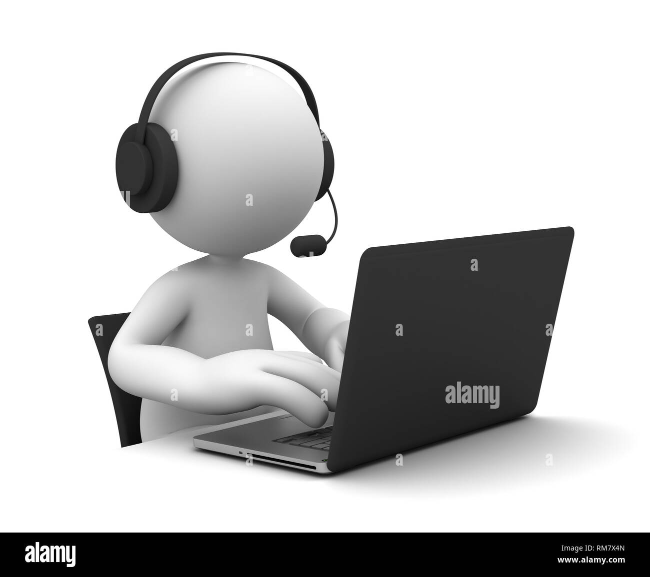 Customer support team Black and White Stock Photos & Images - Alamy