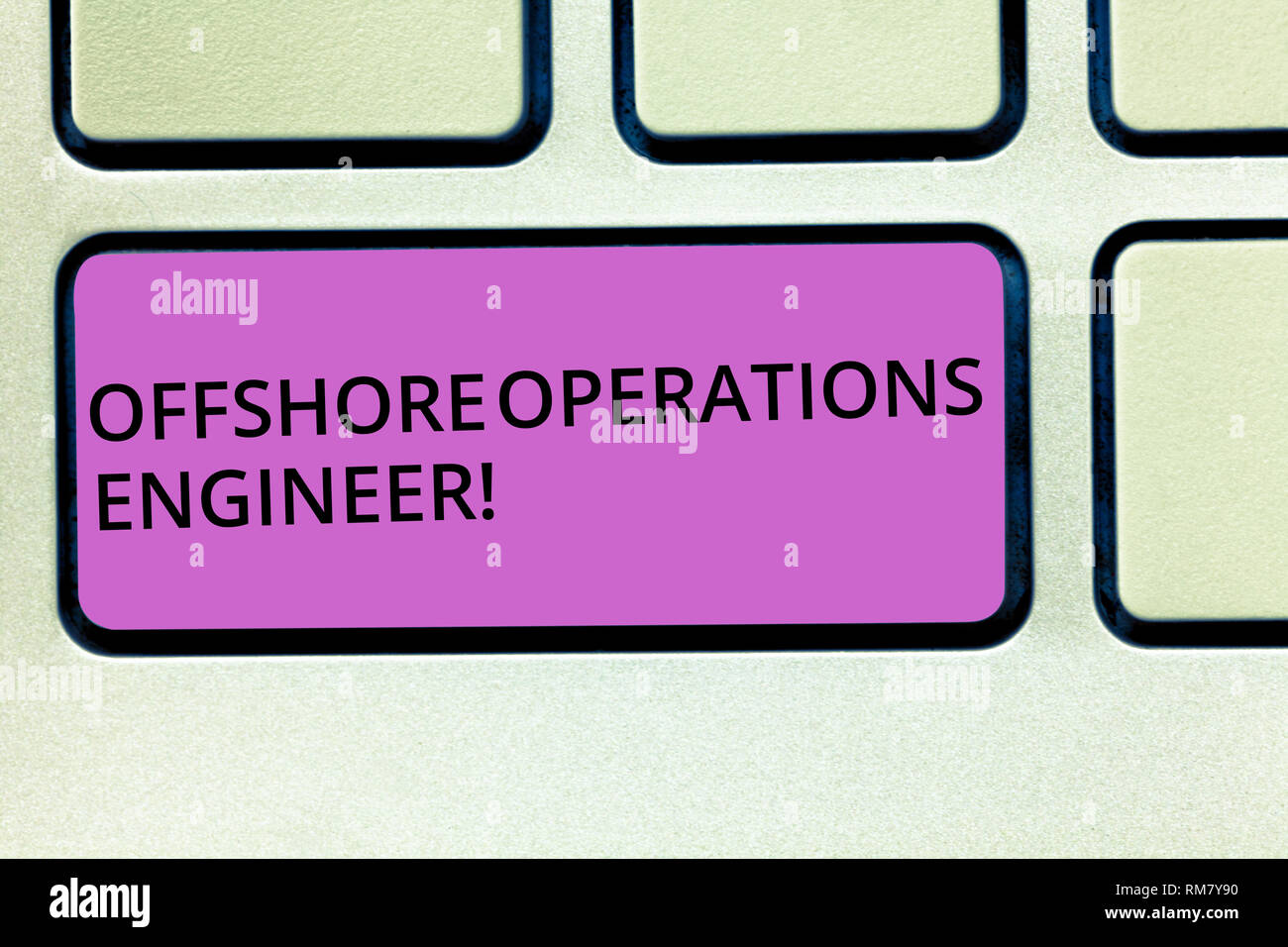 Handwriting text Offshore Operations Engineer. Concept meaning ...