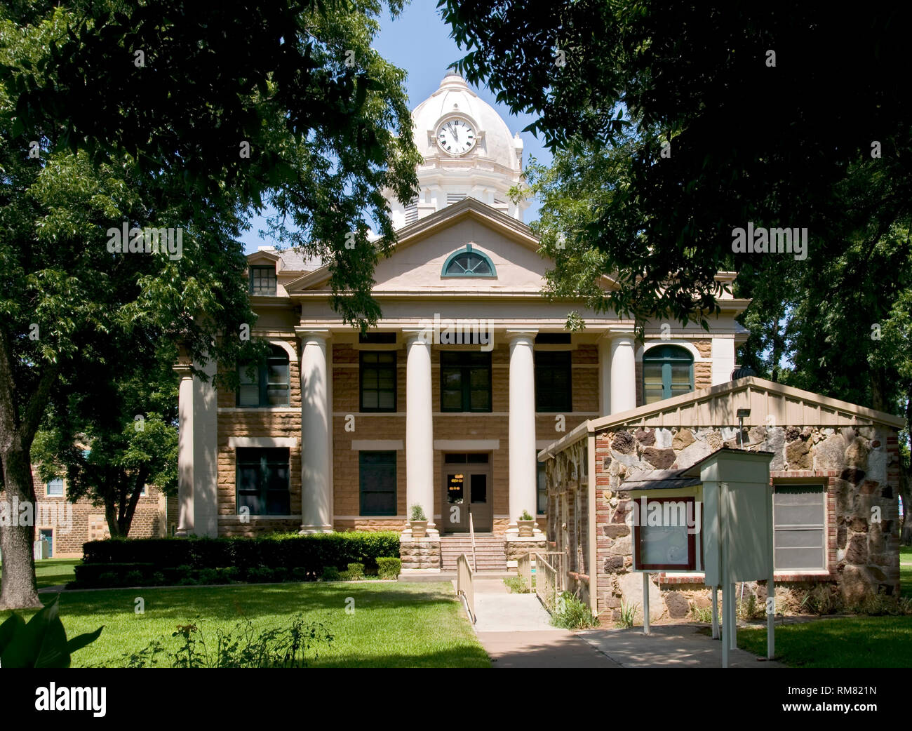 Mason County Courthouse - Mason, Texas Stock Photo