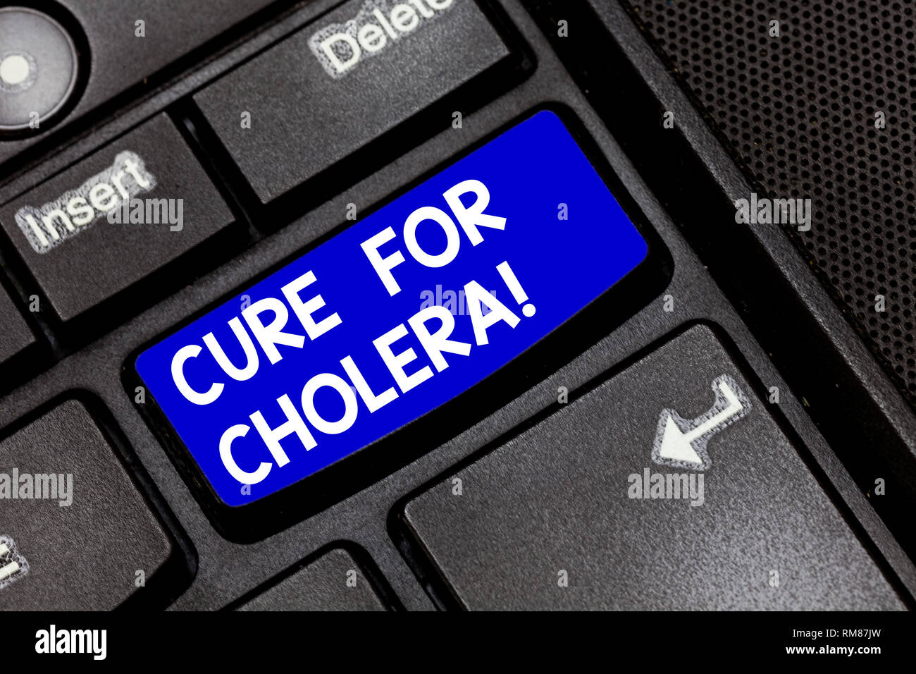Handwriting text Cure For Cholera. Concept meaning restoration of lost
