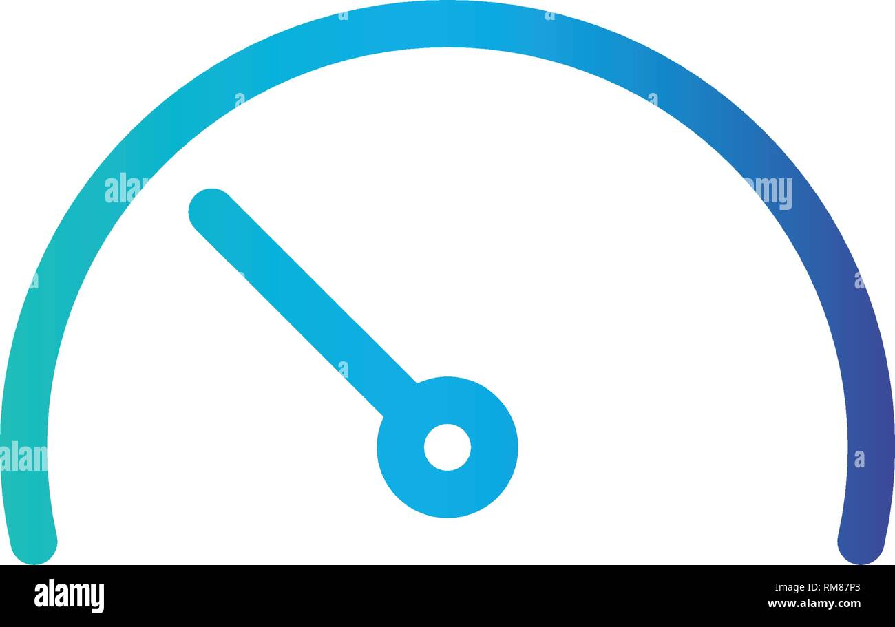 Speedometer, Gauge line icon, outline vector sign, linear style