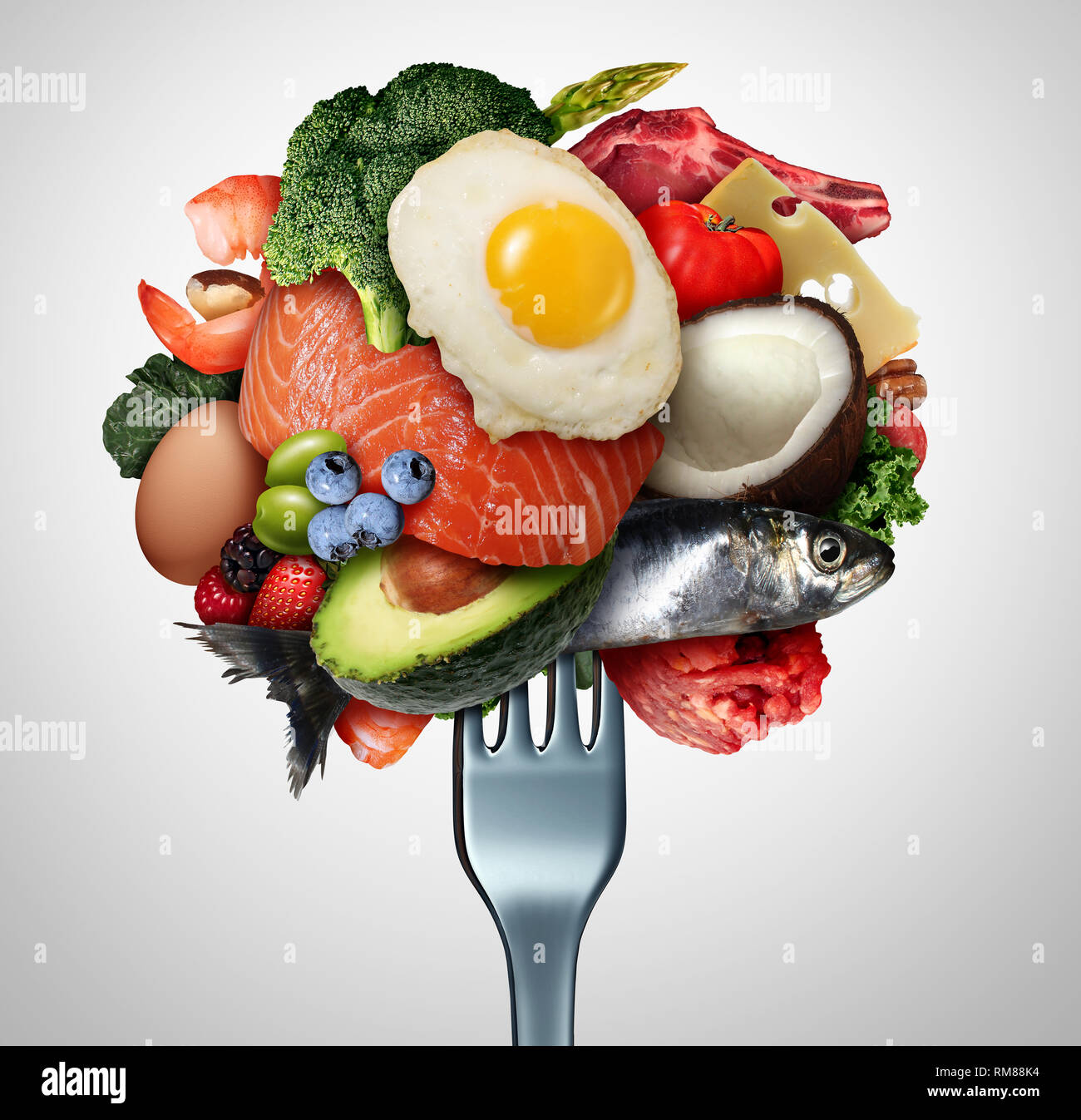 Eating ketogenic food and Keto nutrition lifestyle diet low carb and