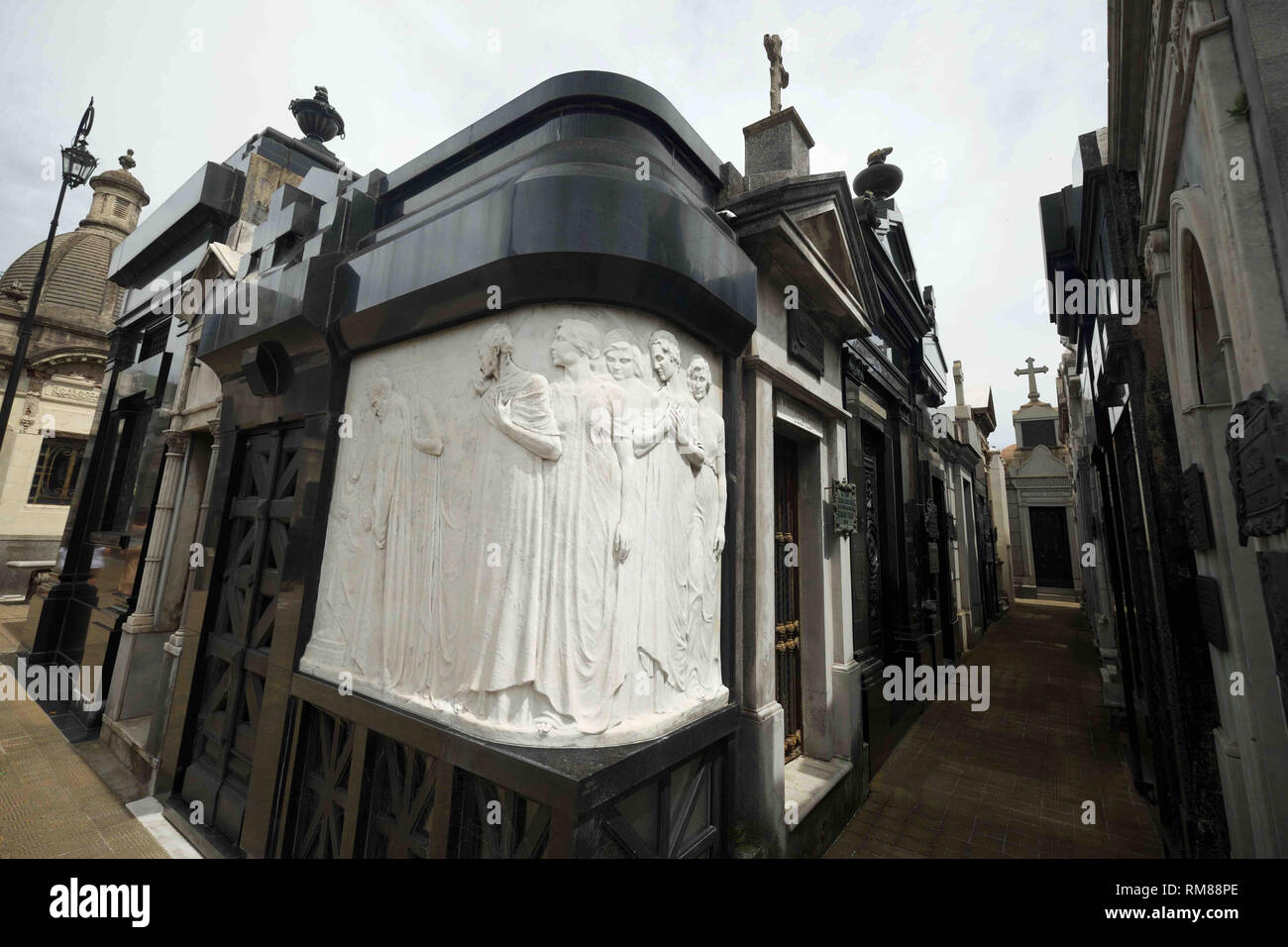 Recoleta cemetery is the most visited site in Buenos Aires, Argentina Stock Photo