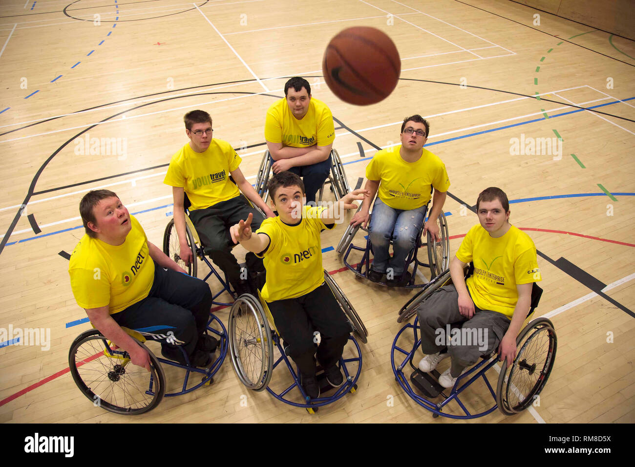 Wheelchair basketball players Stock Photo Alamy