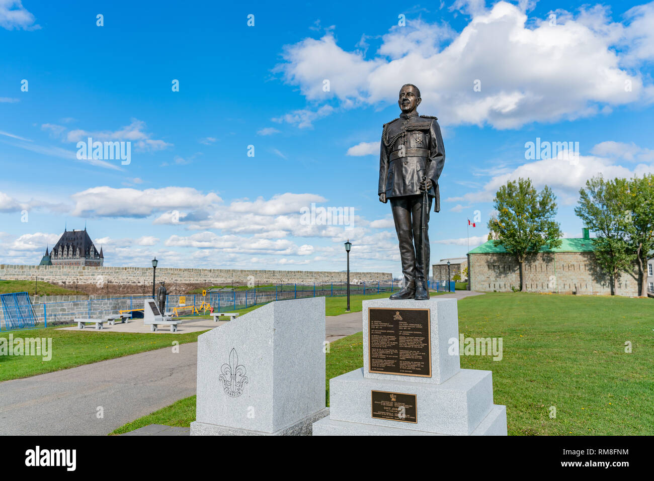 Quebec, OCT 3: David Johnston general statue of the La Citadelle de Quebec  on OCT 3, 2018 at Quebec, Canada Stock Photo - Alamy