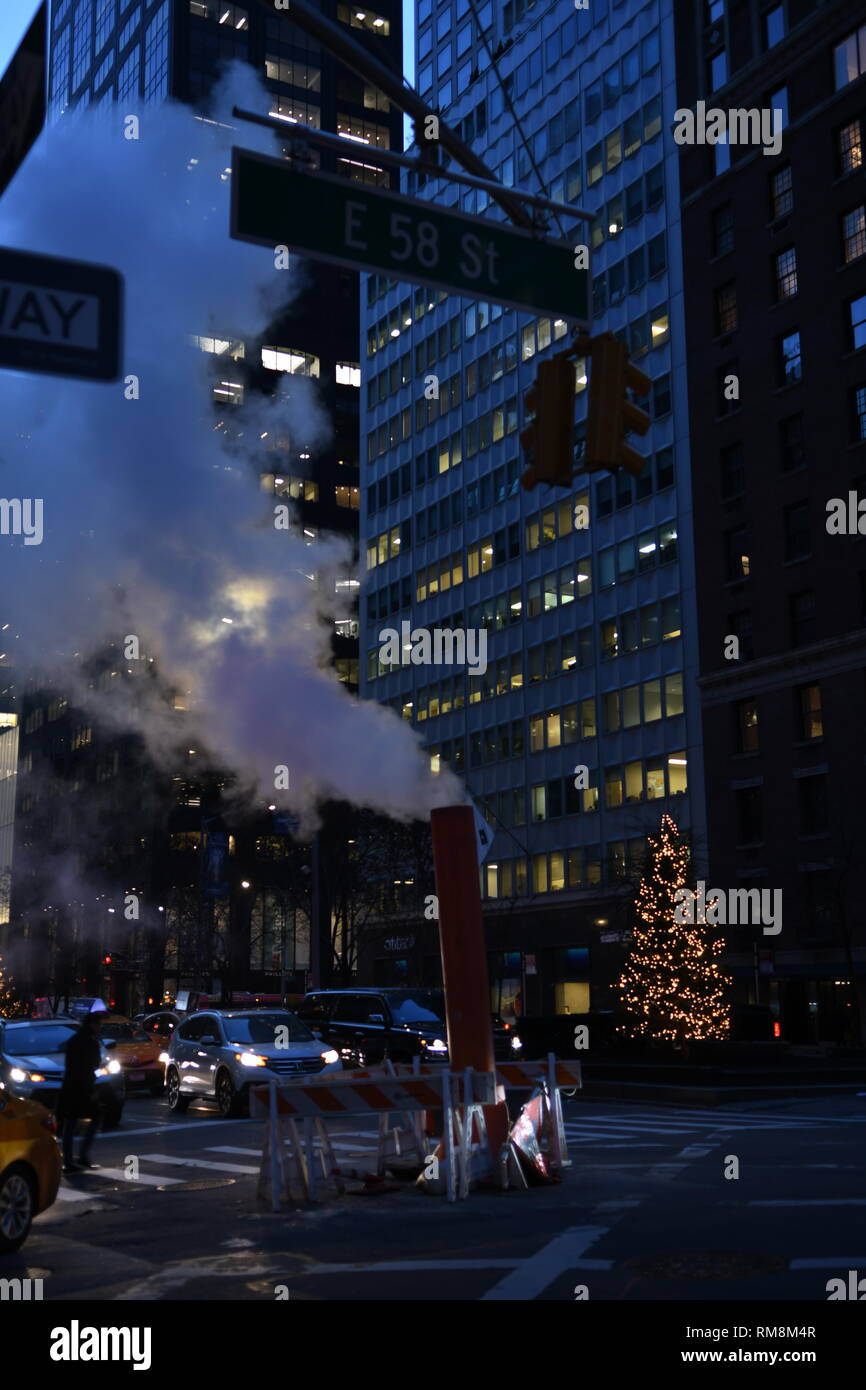 Manhattan street view, New York City, USA Stock Photo - Alamy