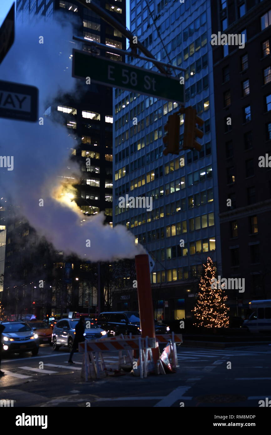 Manhattan street view, New York City, USA Stock Photo - Alamy