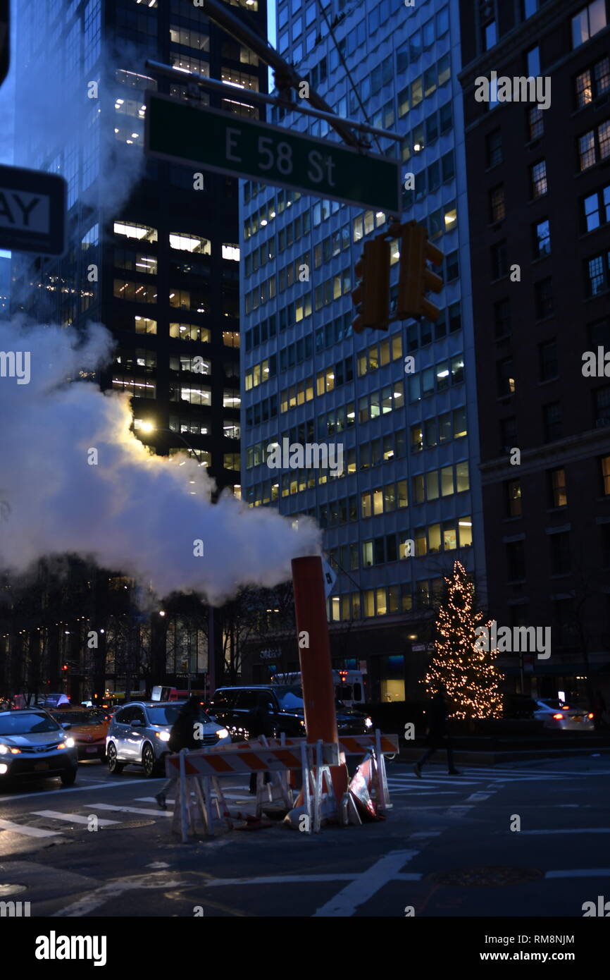 Manhattan street view, New York City, USA Stock Photo - Alamy