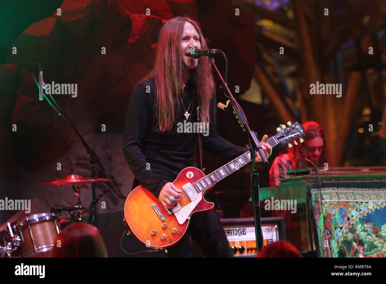 Singer and guitarist Charlie Starr is shown performing on stage during ...
