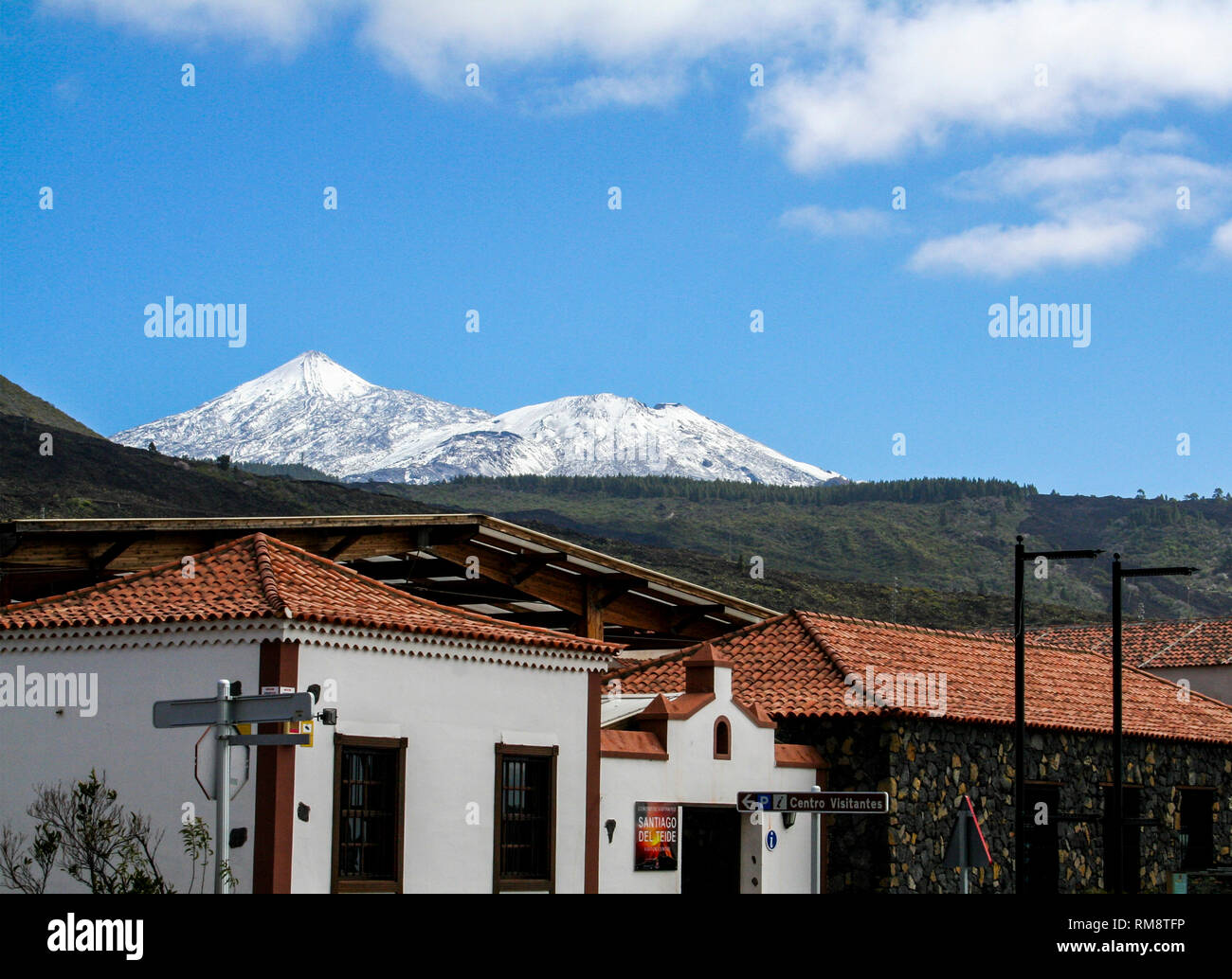 El Teide from afar, Tenerife, Canary Islands Stock Photo