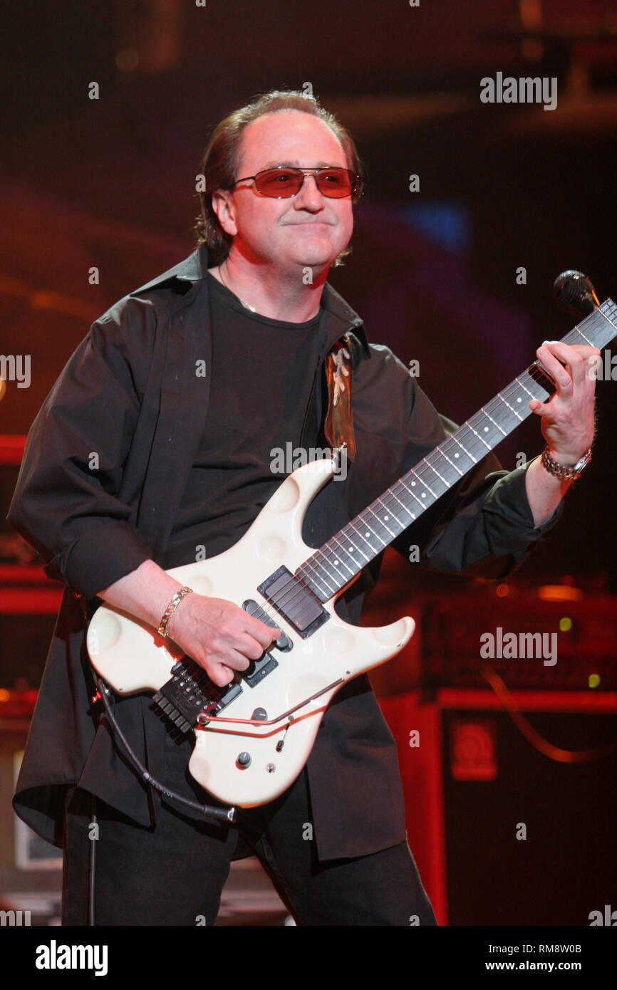 Blue Oyster Cult guitarist and vocalist Buck Dharma is shown during one