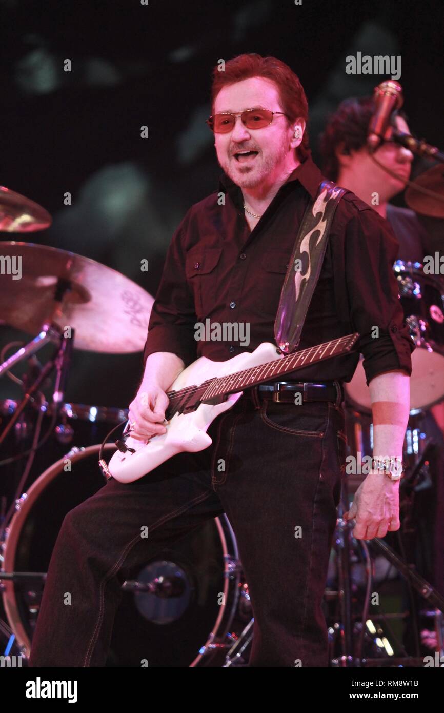 Singer, songwriter & guitarist Buck Dharma is shown performing on stage ...