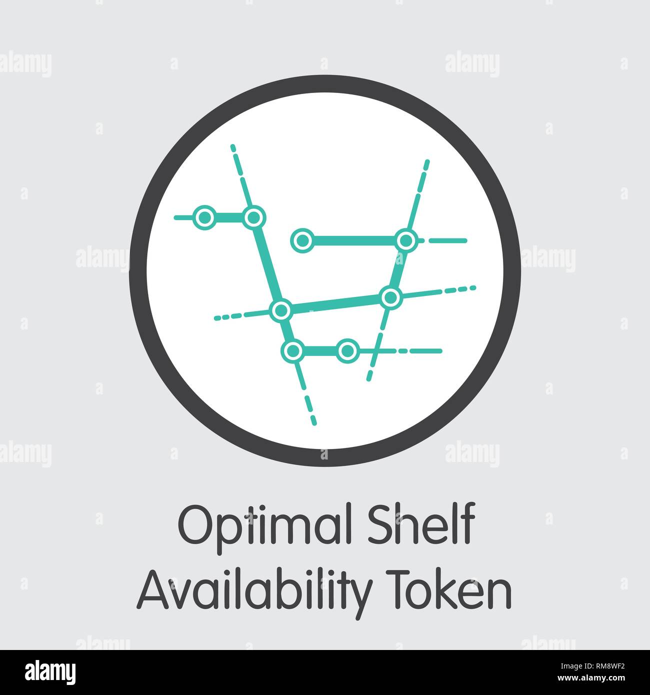 OSA - Optimal Shelf Availability Token - The Coin Icon Stock Vector ...