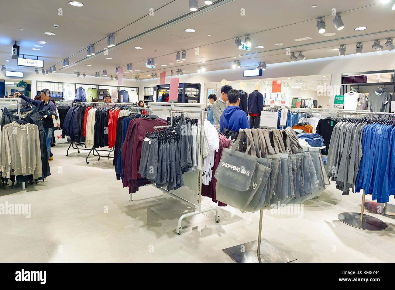 HONG KONG - CIRCA JANUARY, 2016: H & M store in Hong Kong. H and M known  for its fast-fashion clothing for men, women, teenagers and children Stock  Photo - Alamy