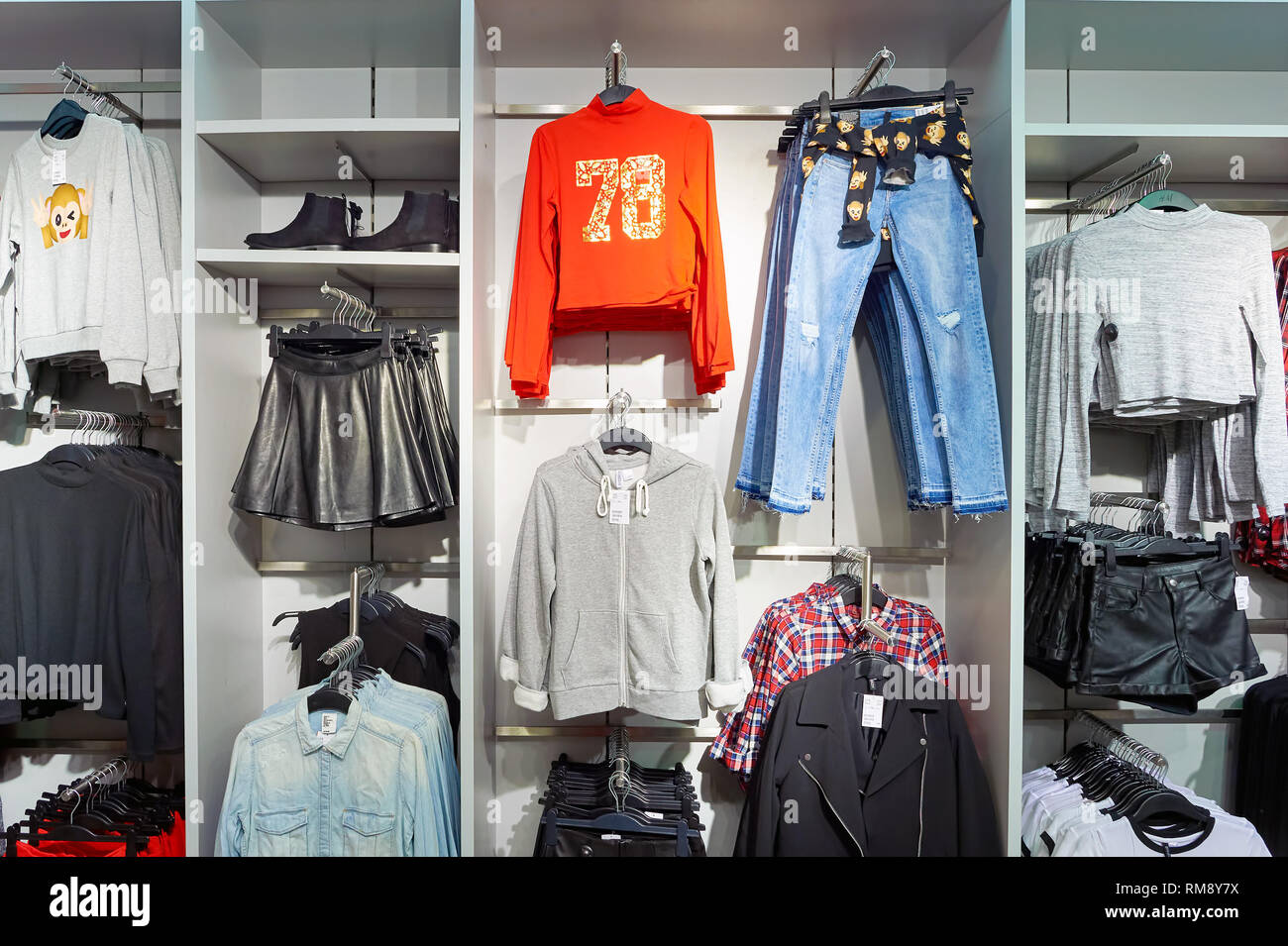 HONG KONG - CIRCA JANUARY, 2016: H & M store in Hong Kong. H and M known  for its fast-fashion clothing for men, women, teenagers and children Stock  Photo - Alamy