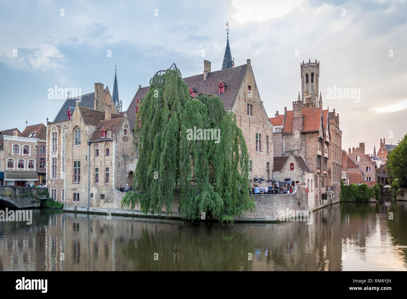 Afternoon in Bruges, Belgium Stock Photo