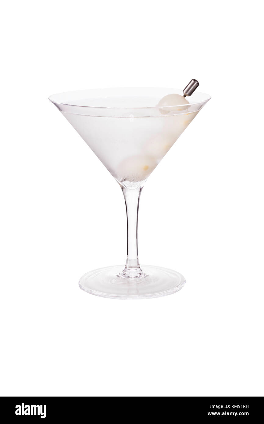 Refreshing Vodka Martini Cocktail with Onions on White with a Clipping Path Stock Photo Alamy