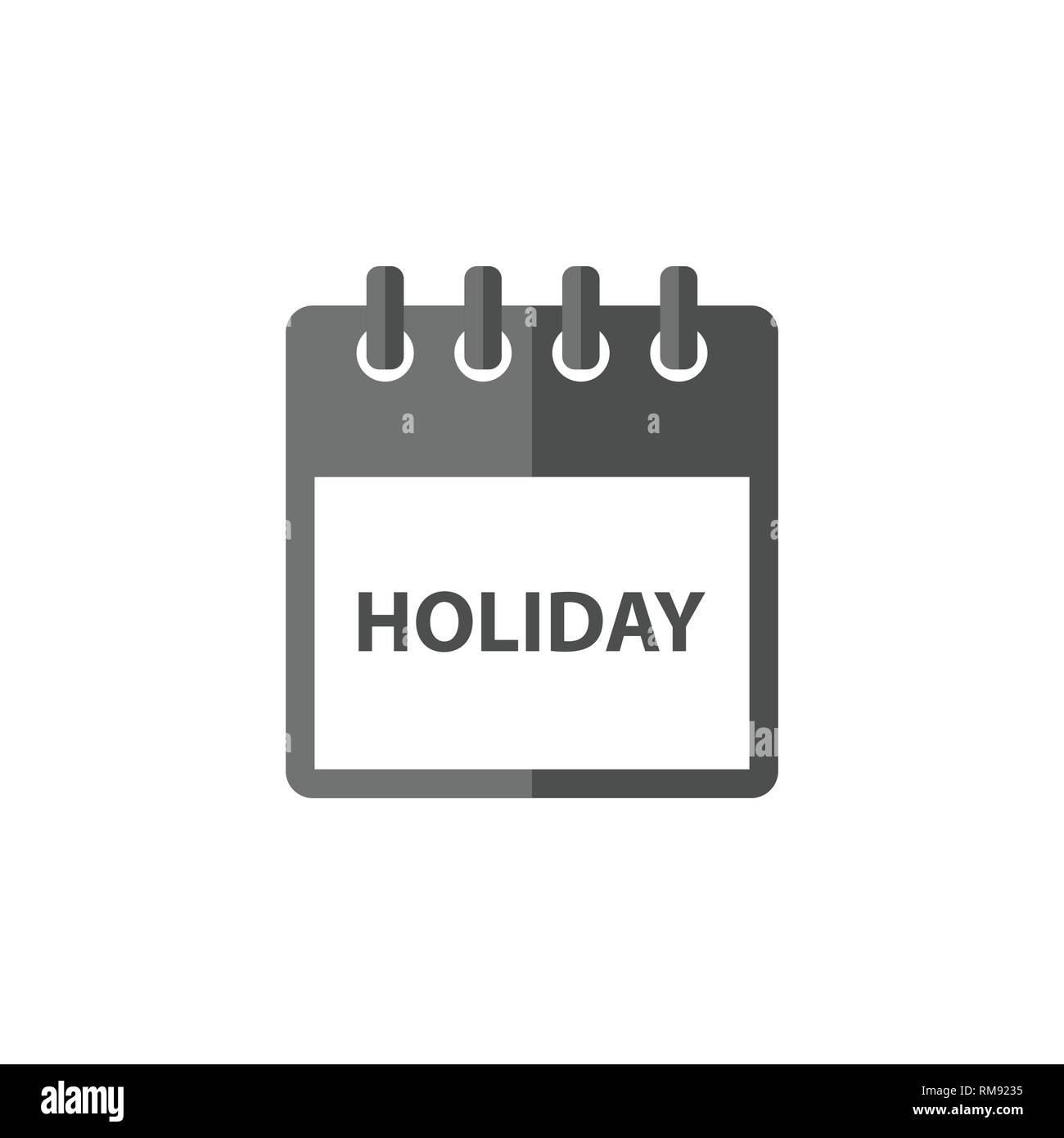 holiday flat calendar icon vector Stock Vector
