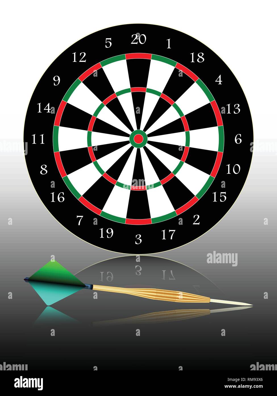 dartboard games play Stock Vector