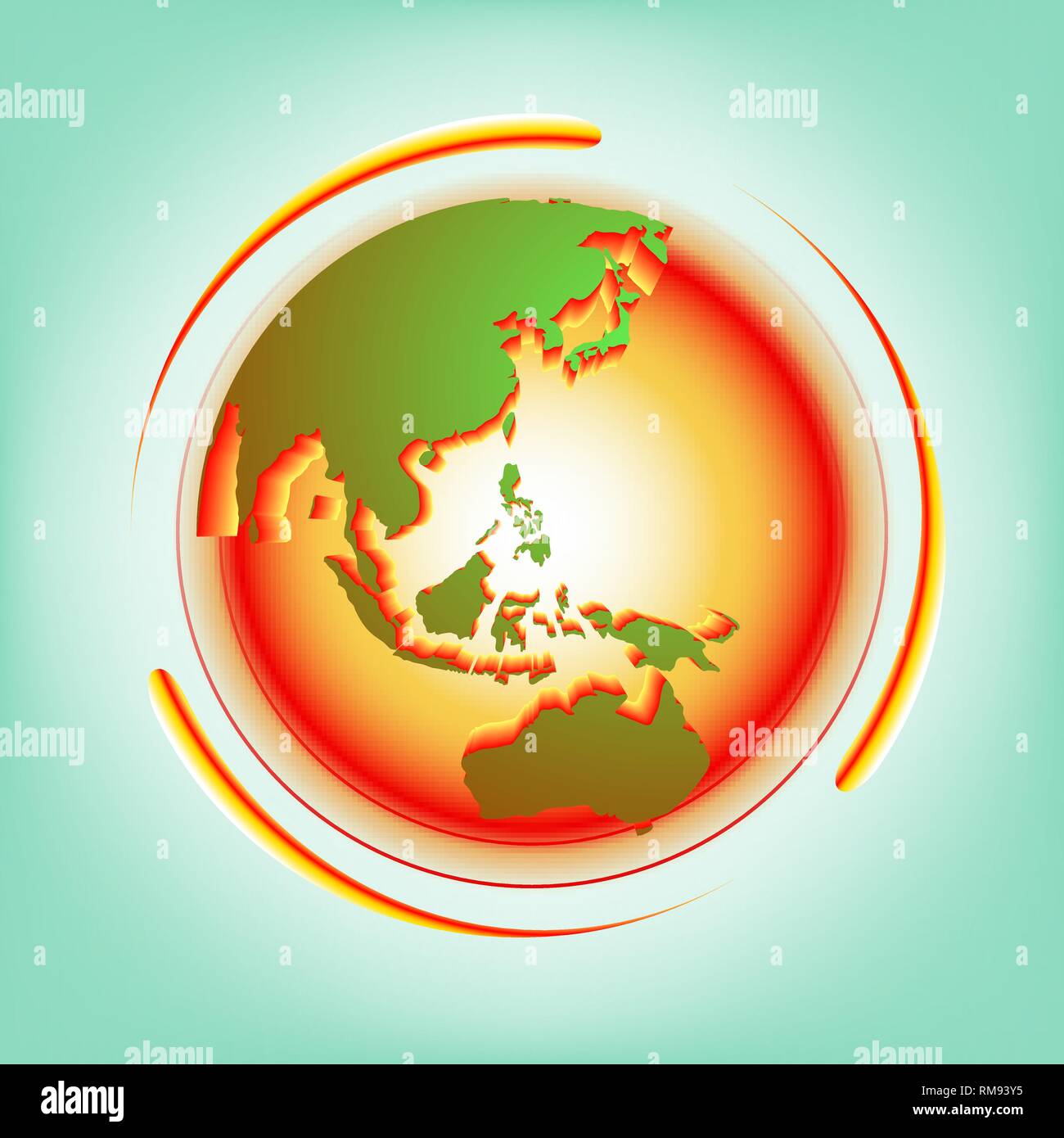 Global warming abstract vector Stock Vector Image & Art - Alamy