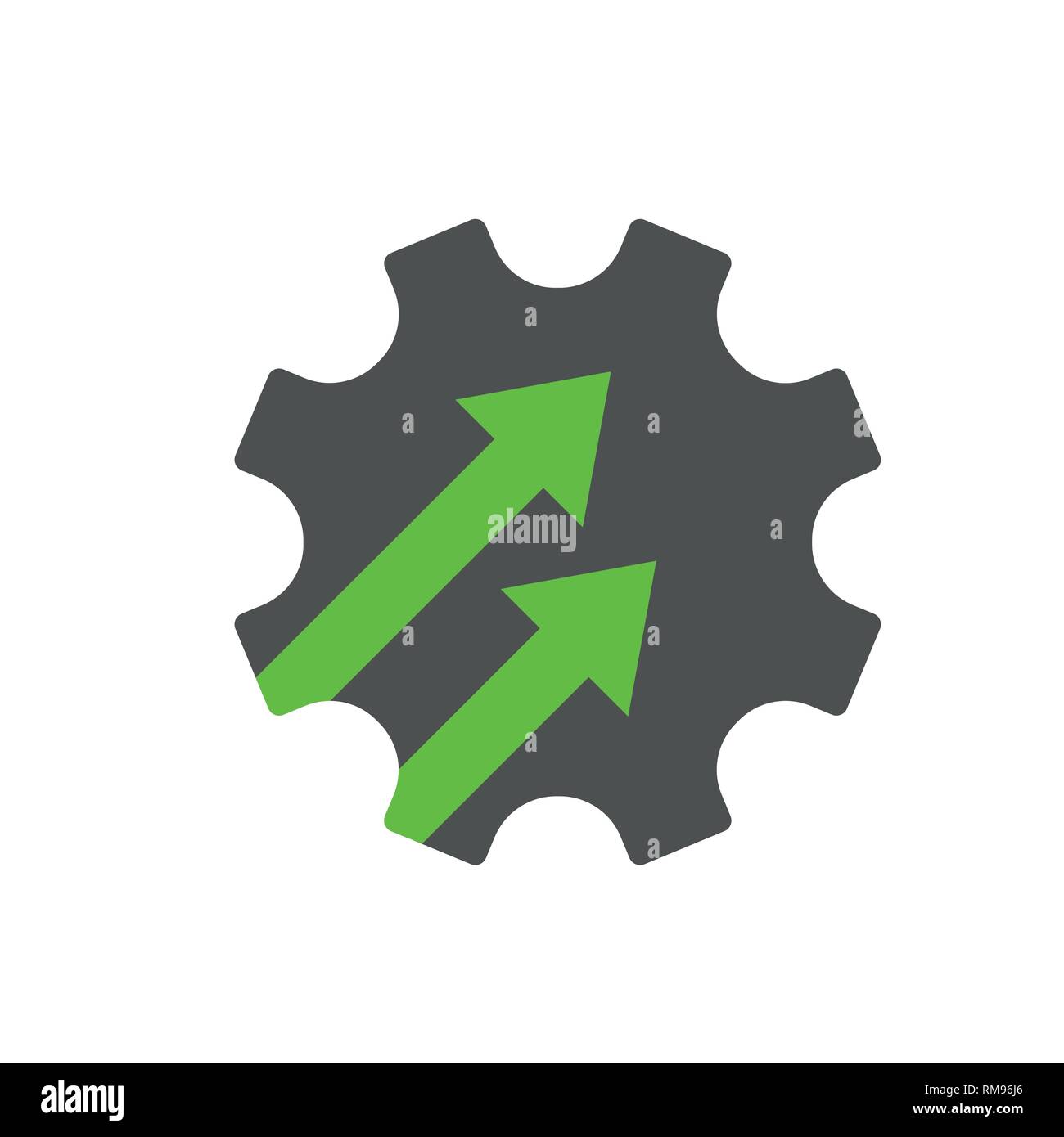 Industry 4.0 gear icon vector illustration. Cogwheel sign INDUSTRY 4.0, manufacturing technology revolution with digital system. EPS 10 Stock Vector