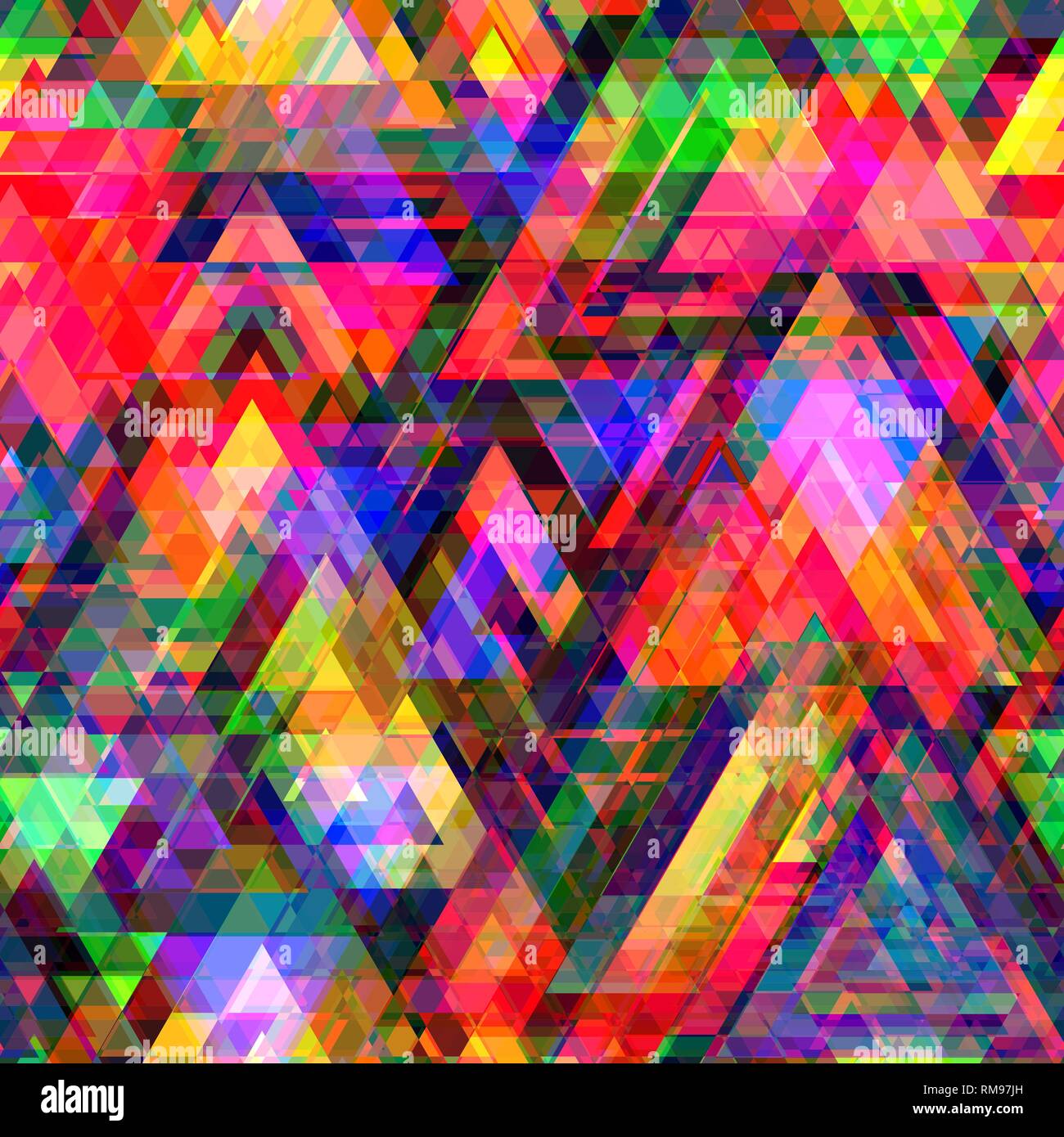 Colorful triangle polygon and seamless background Stock Vector Image ...