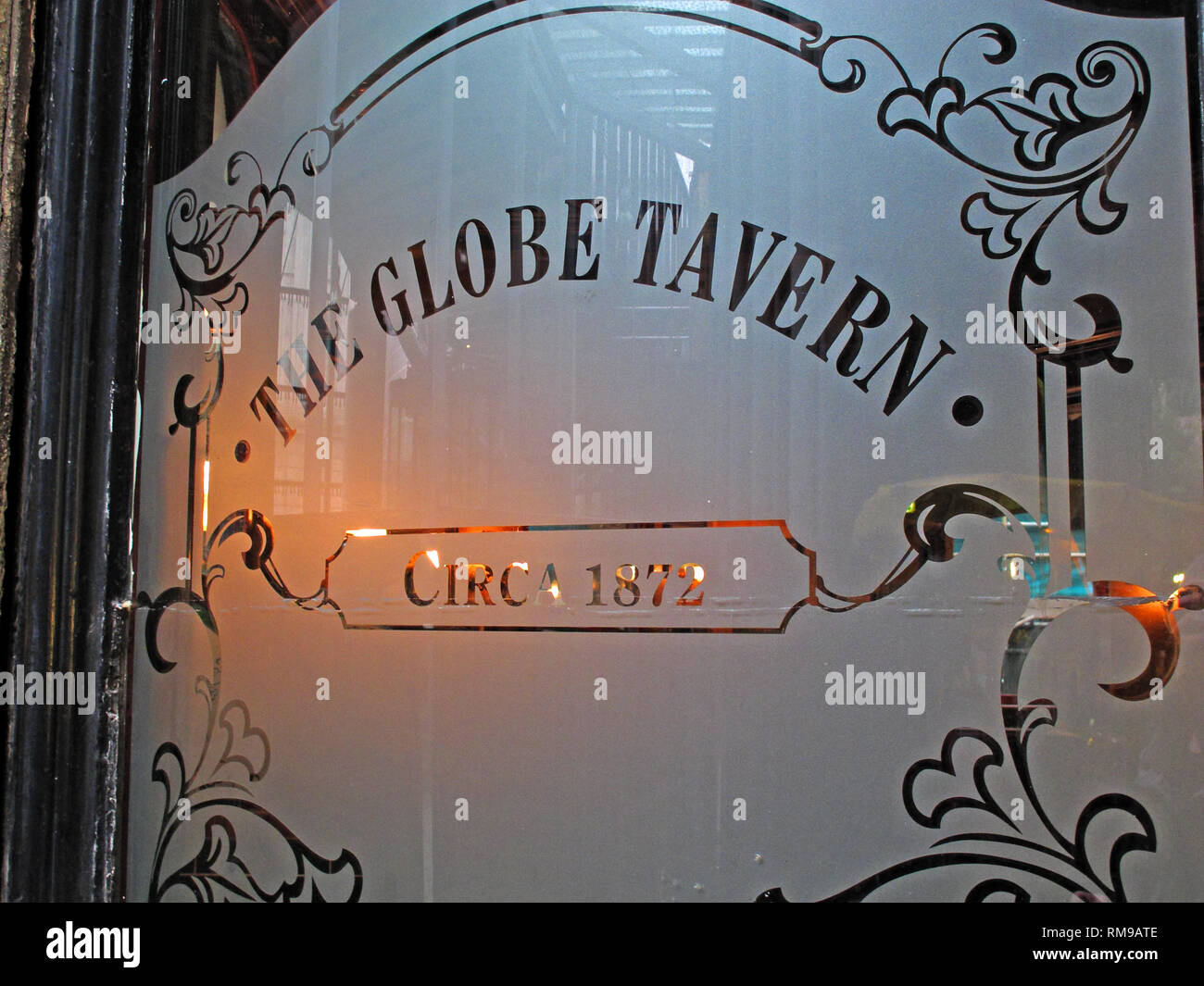 The Globe Tavern Circa 1872 pub, 8 Bedale St, London, England, UK, SE1 9AL Stock Photo