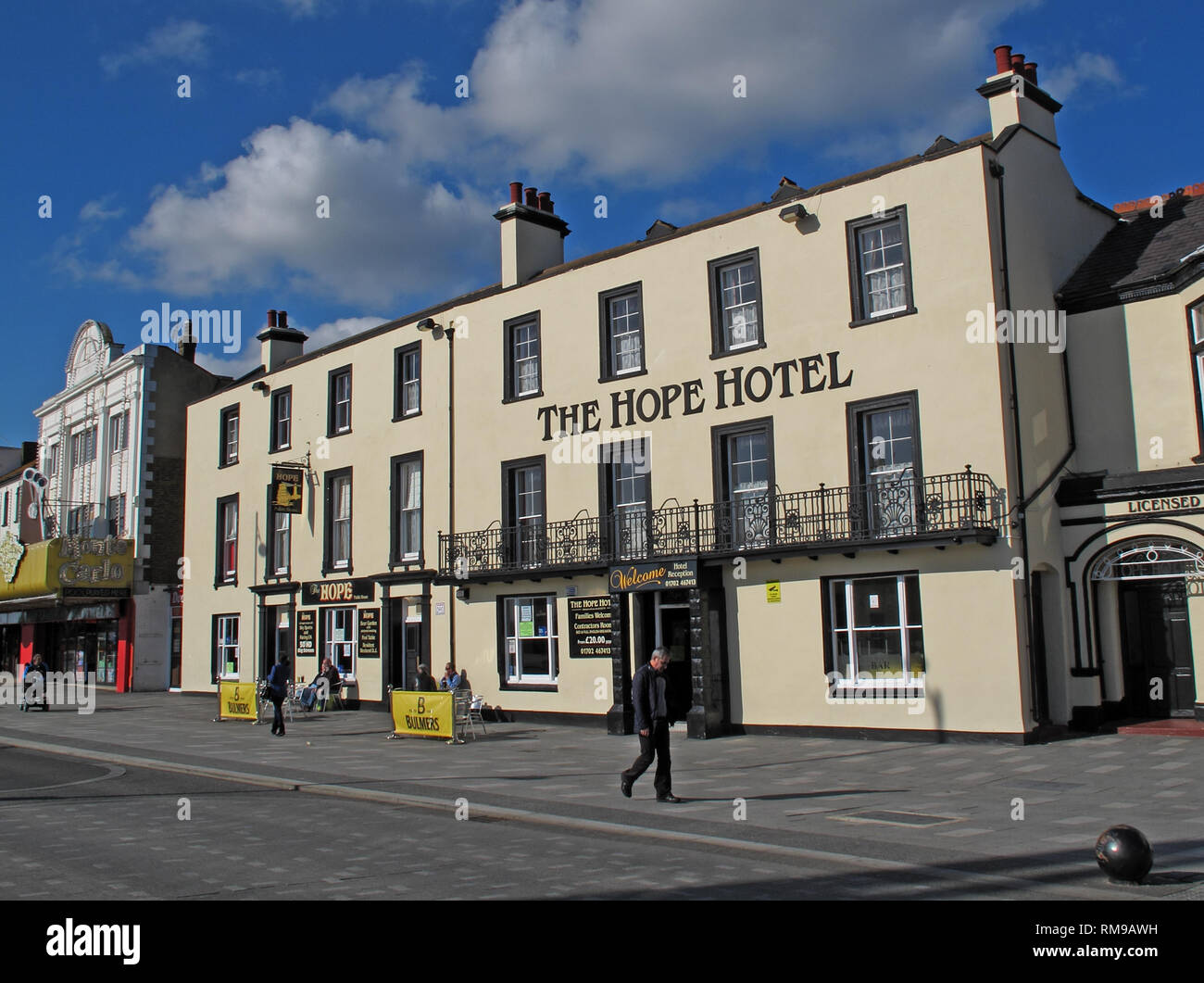 The Hope Hotel pub, Southend on sea, 34 Marine Parade, Southend-on-Sea SS1 2EJ Stock Photo