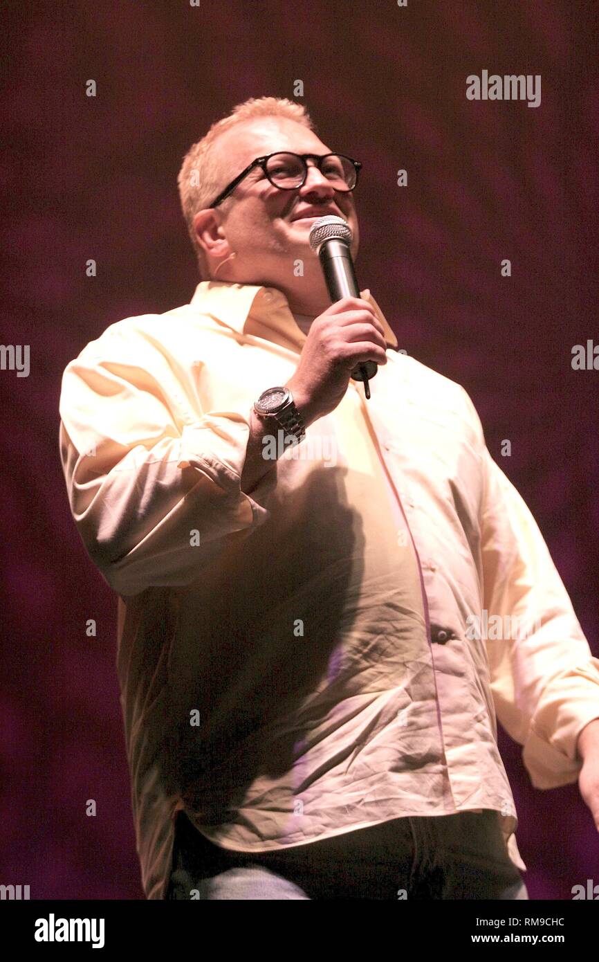 Comedian, actor and game show host Drew Carey is shown on stage during ...