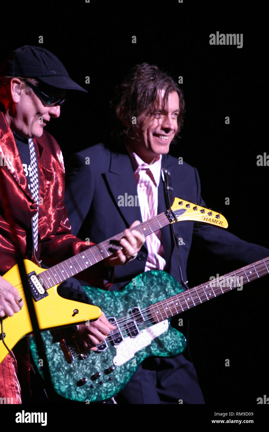 Cheap Trick band members Rick Nielson and Tom Peterson are shown