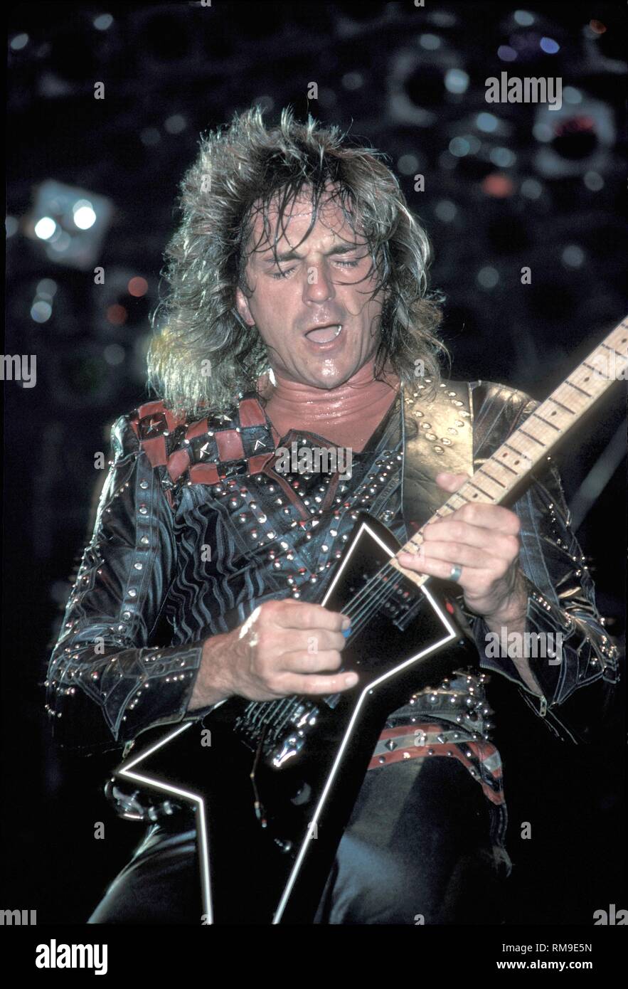 Guitarist Glen Tipton of the English heavy metal band Judas Priest is