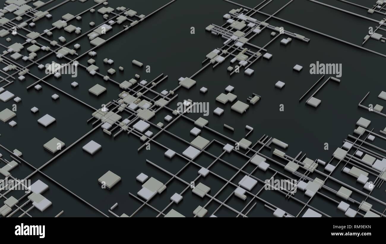 Abstract Technology Background With Cubes Stock Photo Alamy