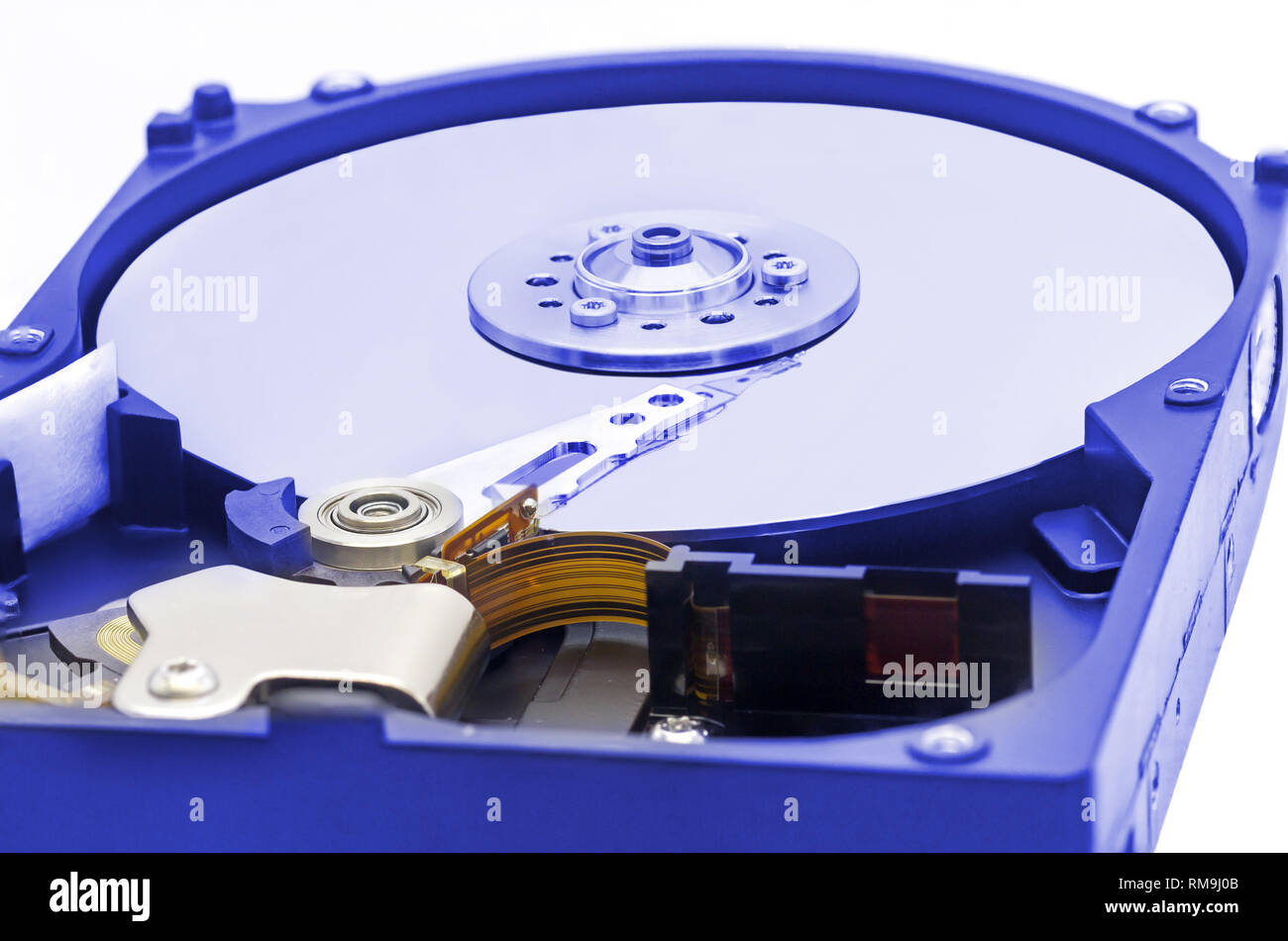 HDD Hard disk drive isolated on white background Stock Photo