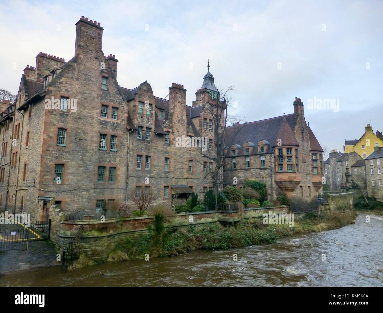 Impression of Dean Village in Edinburgh Scotland Stock Photo Alamy