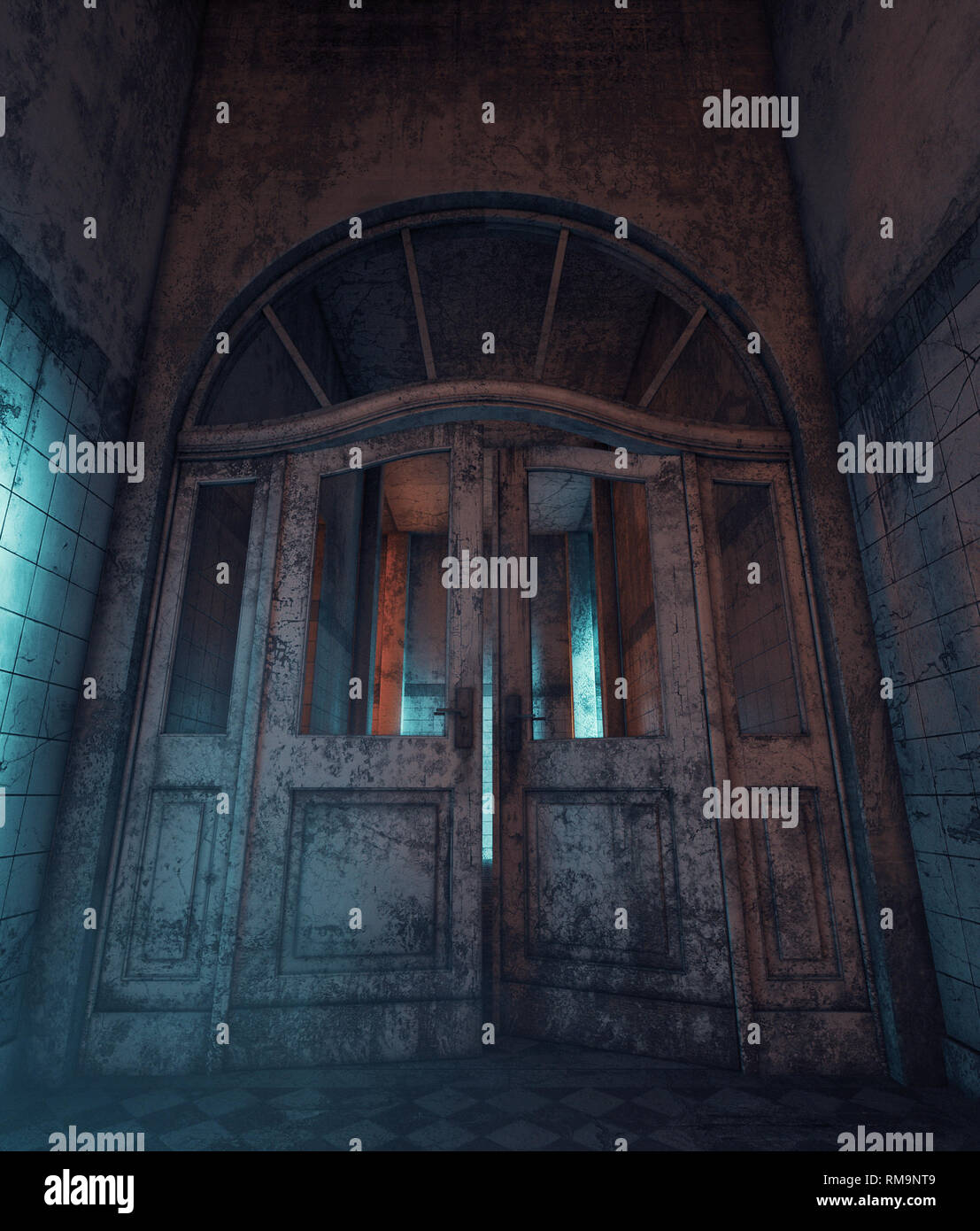 12+ Haunted Door Background