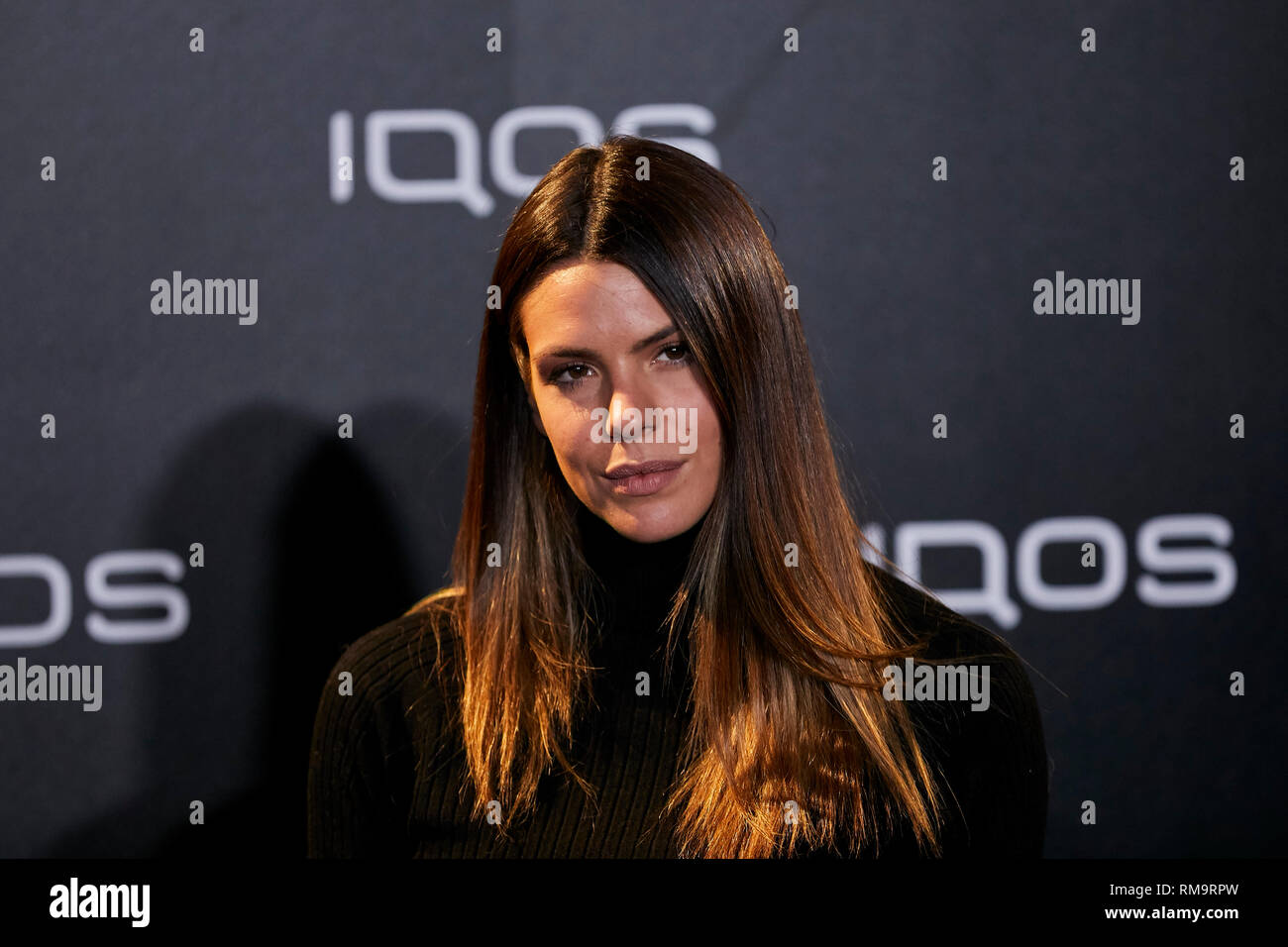 Laura Matamoros attends to IQOS3 presentation at Palacio de Cibeles in Madrid. Stock Photo