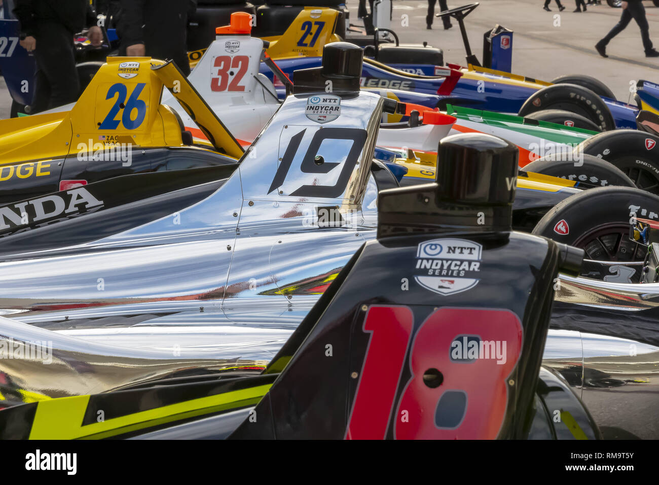 Austin, Texas, USA. 12th Feb, 2019. Circuit Of The Americas plays host to the IndyCar Spring Training at in Austin, Texas. (Credit Image: © Walter G Arce Sr Asp Inc/ASP) Stock Photo