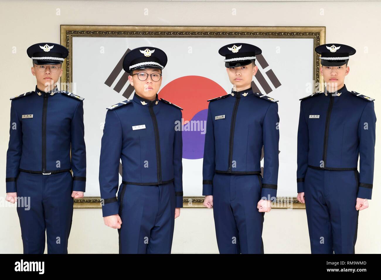 New Air Force cadets This photo, provided by the Korea Air Force Academy on  Feb. 14, 2019, shows new overseas Korean cadets who have given up their  U.S. or Canadian nationalities to